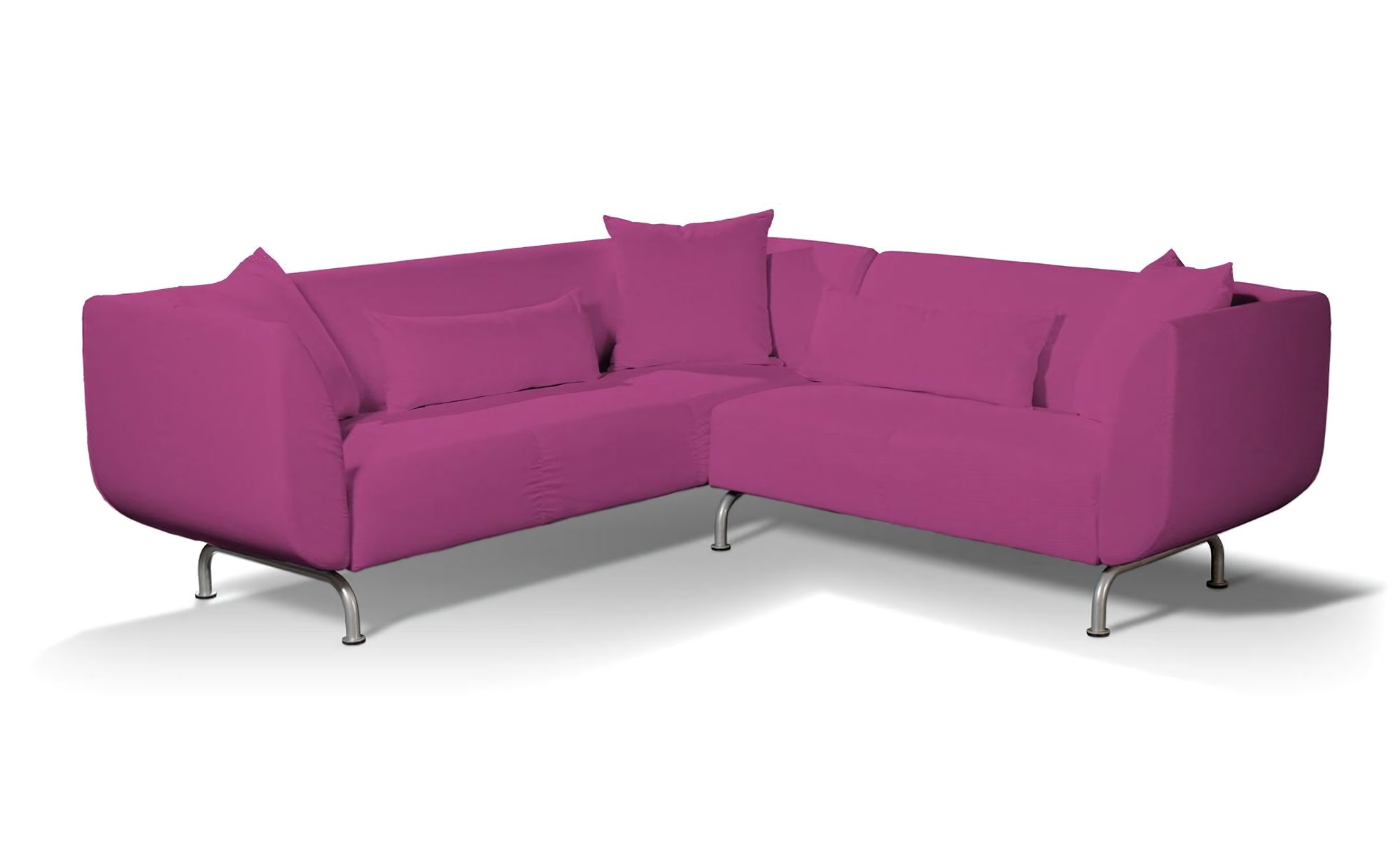 IKEA-hoes voor Strömstad 3+2-zitsbank kleur product roze stof met structuur