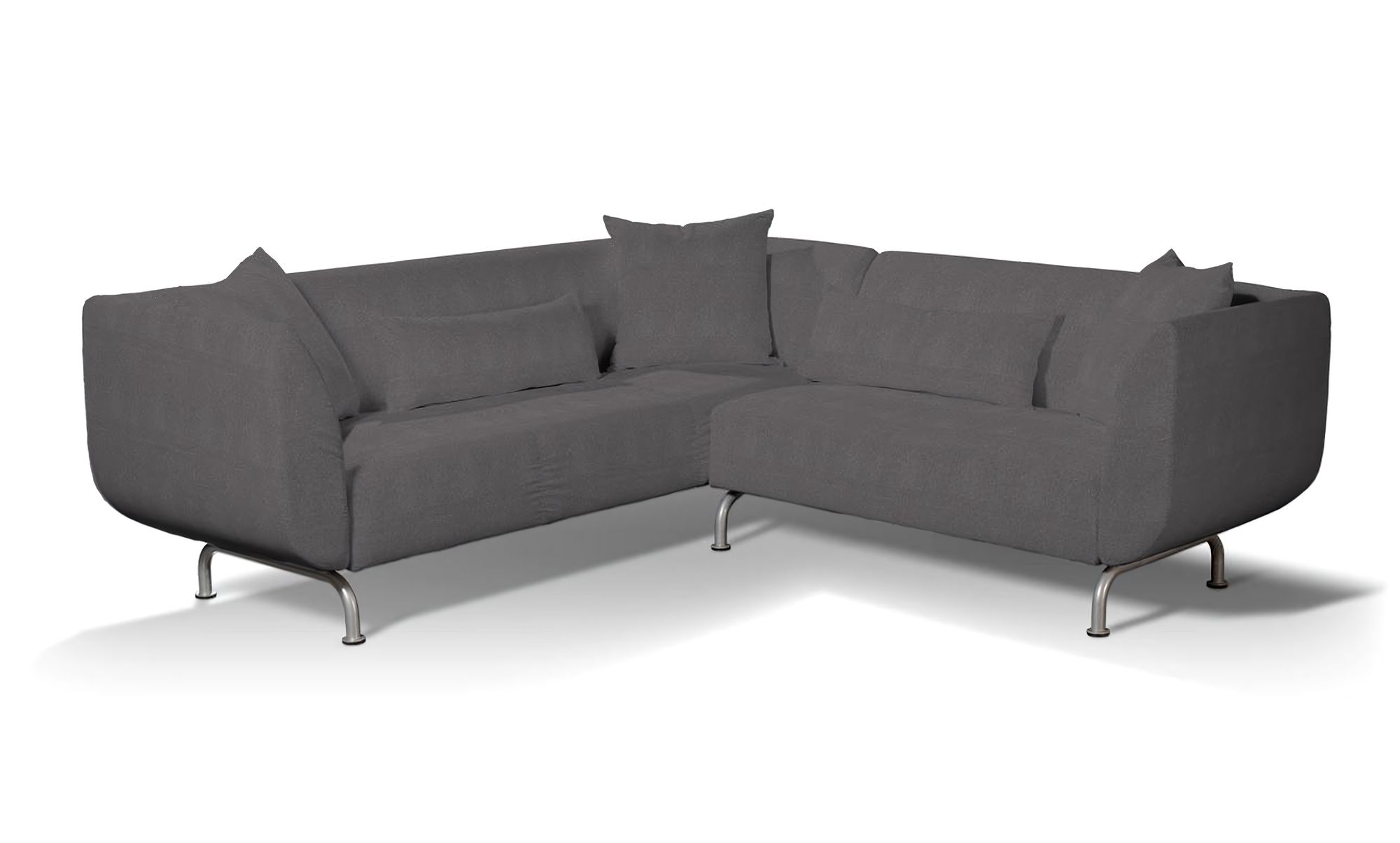 IKEA-hoes voor Strömstad 3+2-zitsbank kleur product grijs stof met structuur