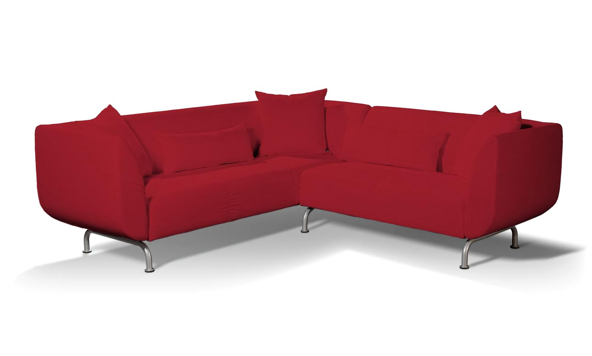 IKEA-hoes voor Strömstad 3+2-zitsbank kleur product rood stof met structuur