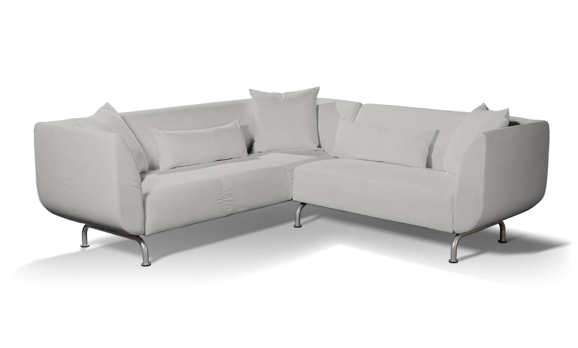 IKEA-hoes voor Strömstad 3+2-zitsbank kleur product grijs stof met structuur