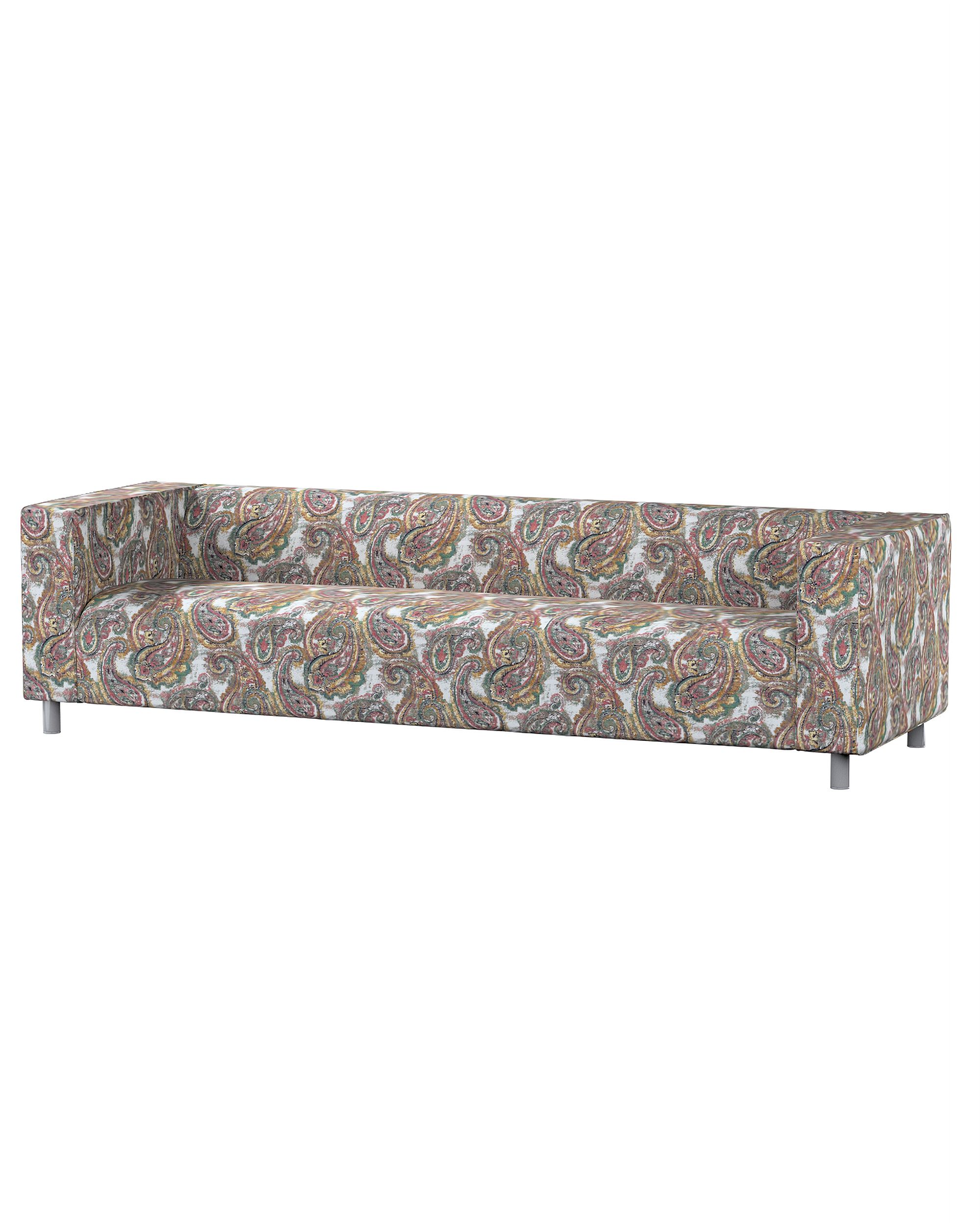 IKEA zitbankhoes/ overtrek voor Klippan 4-zitsbank kleur product meerkleurig stof met structuur, met patroon