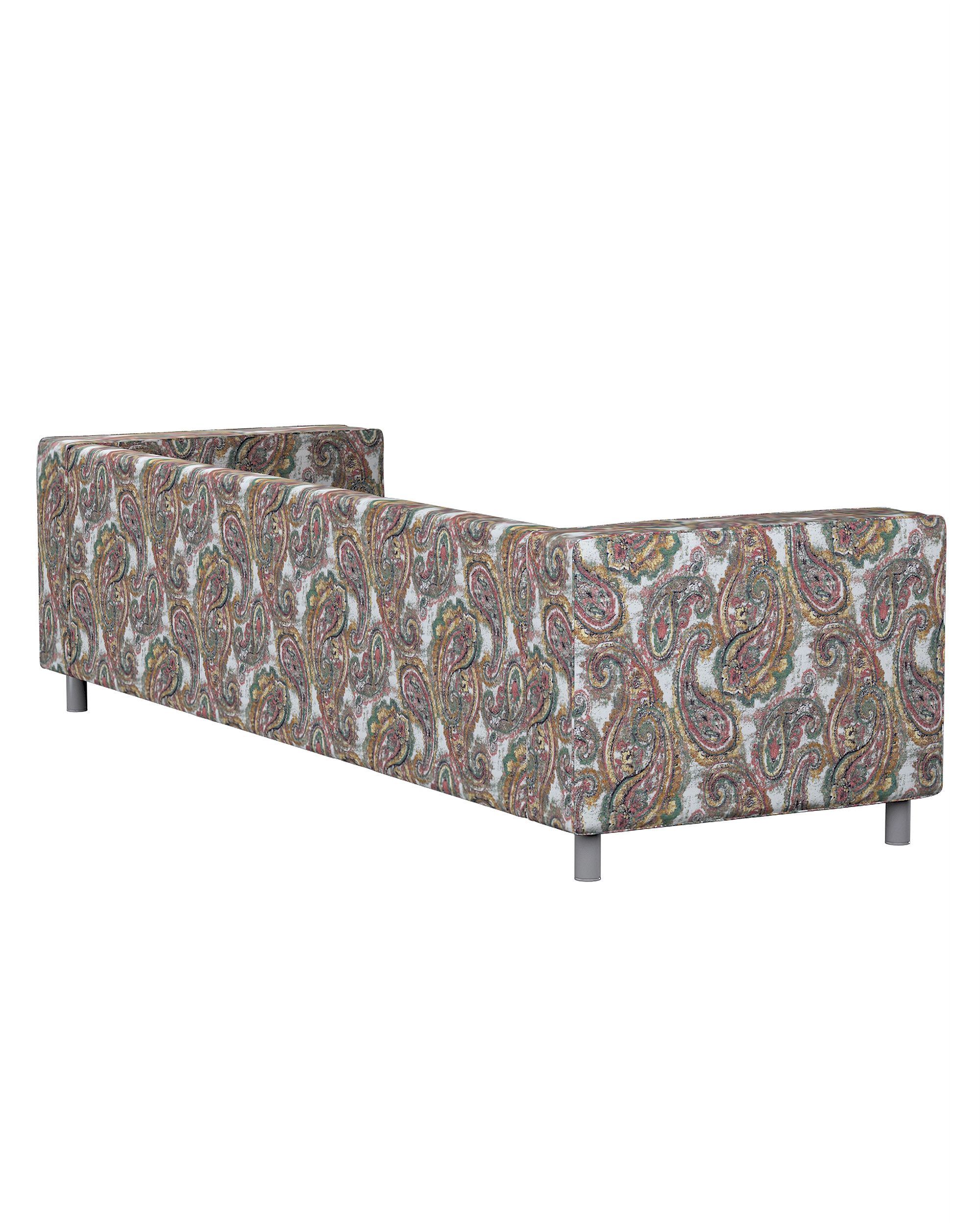IKEA zitbankhoes/ overtrek voor Klippan 4-zitsbank kleur product meerkleurig stof met structuur, met patroon (hover)