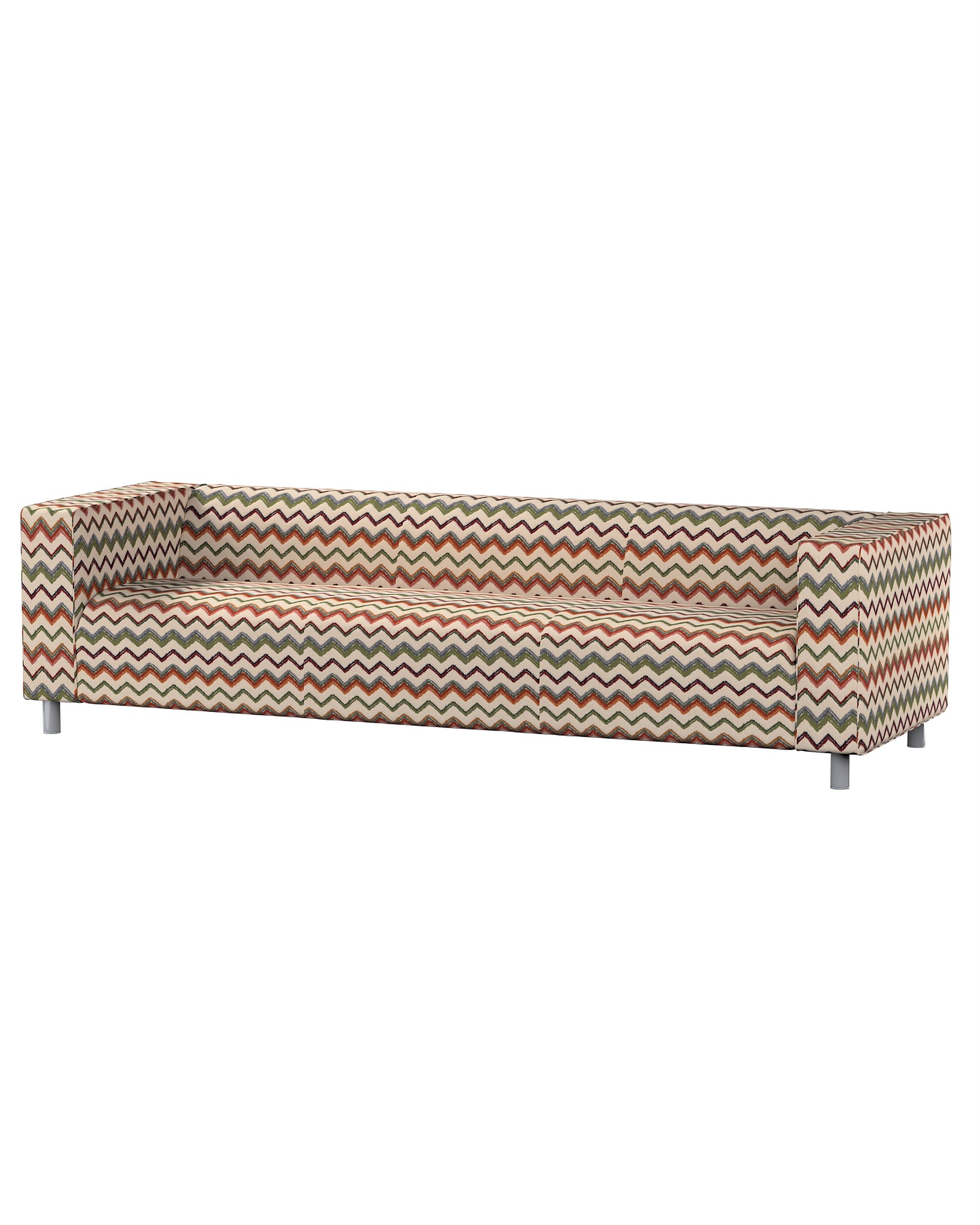 IKEA zitbankhoes/ overtrek voor Klippan 4-zitsbank kleur product meerkleurig stof met structuur, met patroon