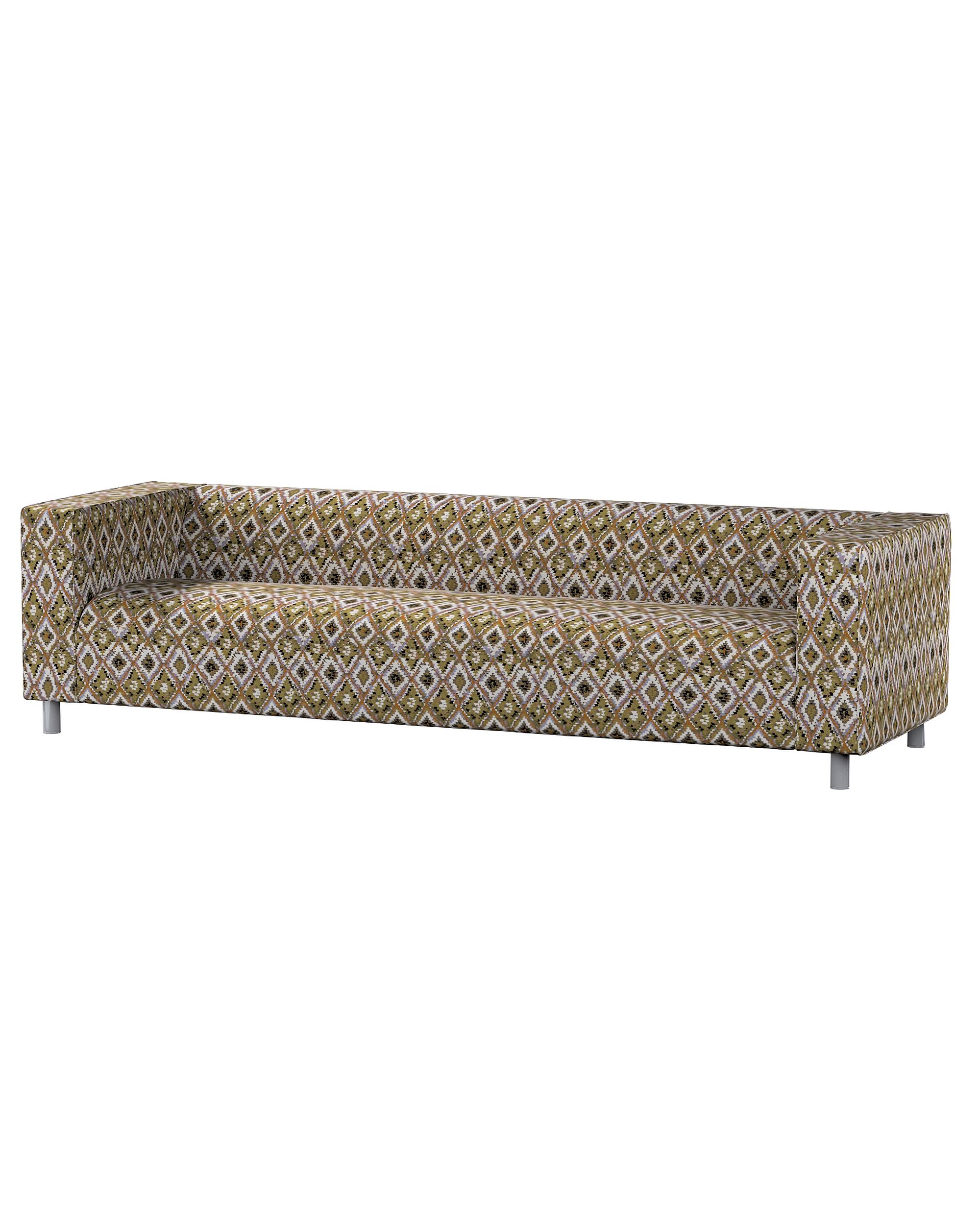 IKEA zitbankhoes/ overtrek voor Klippan 4-zitsbank kleur product meerkleurig stof met structuur, met patroon