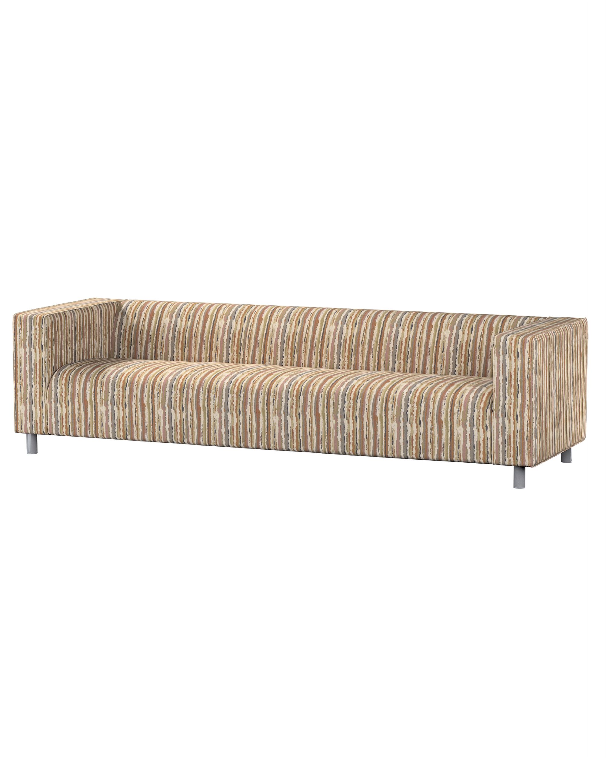 IKEA zitbankhoes/ overtrek voor Klippan 4-zitsbank kleur product beige stof met structuur, met patroon
