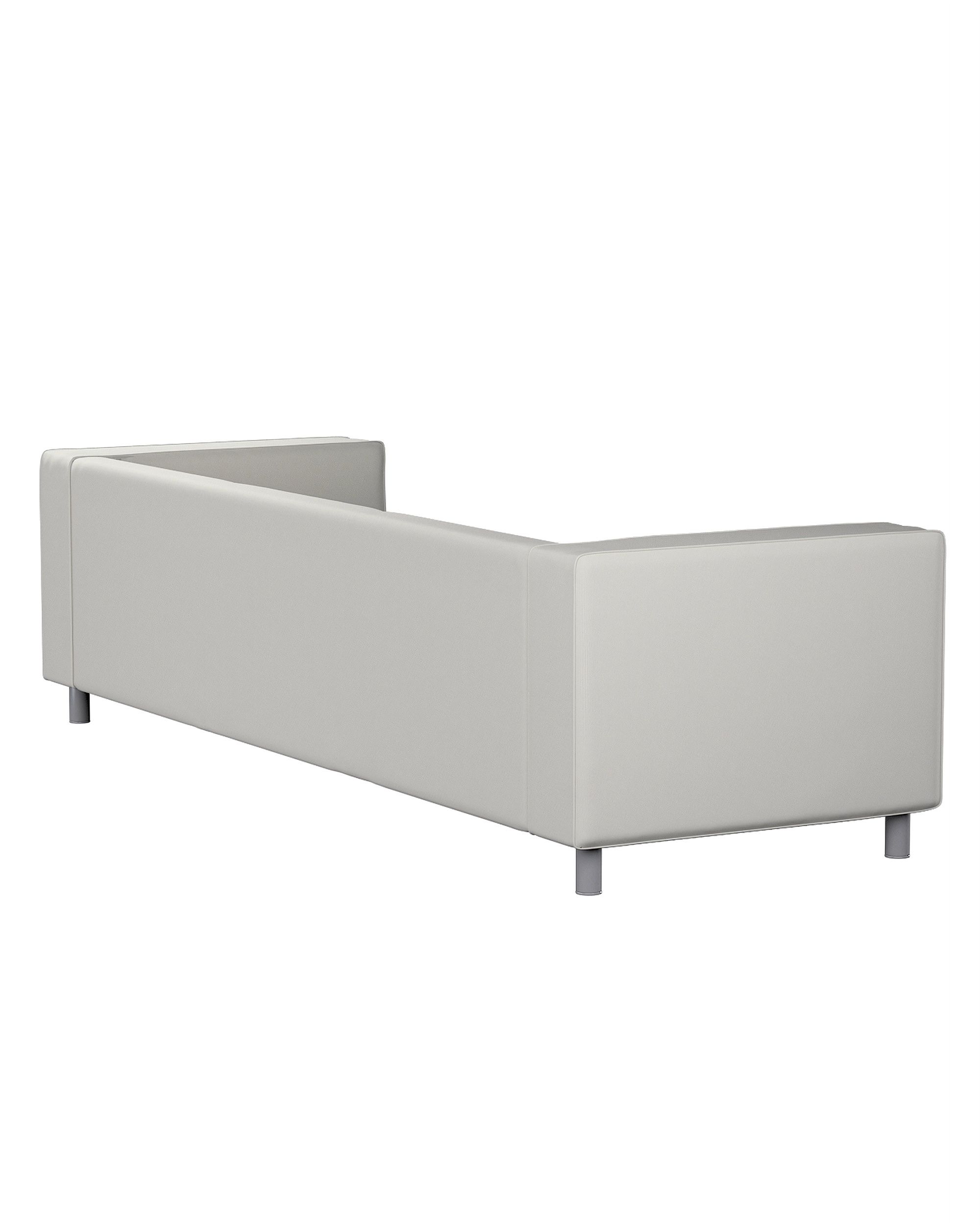 IKEA zitbankhoes/ overtrek voor Klippan 4-zitsbank kleur product grijs stof met structuur (hover)