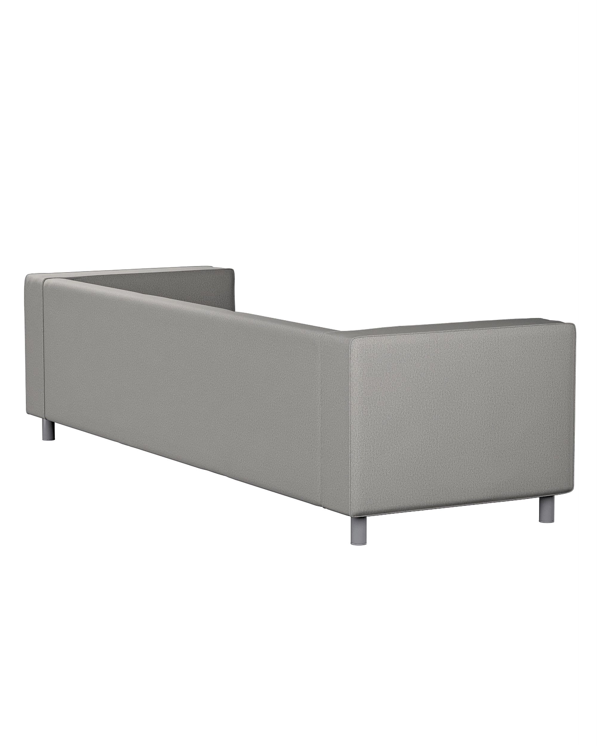 IKEA zitbankhoes/ overtrek voor Klippan 4-zitsbank kleur product grijs stof met structuur (hover)