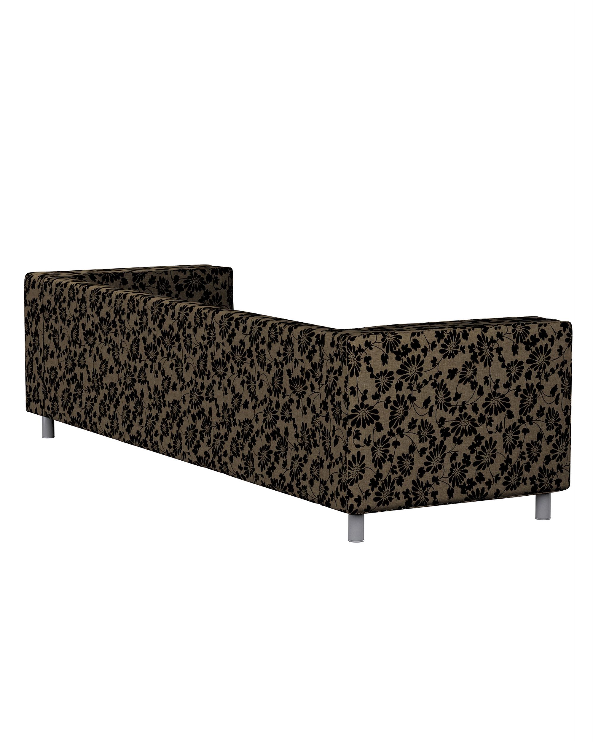 IKEA zitbankhoes/ overtrek voor Klippan 4-zitsbank kleur product beige stof met structuur, met patroon (hover)