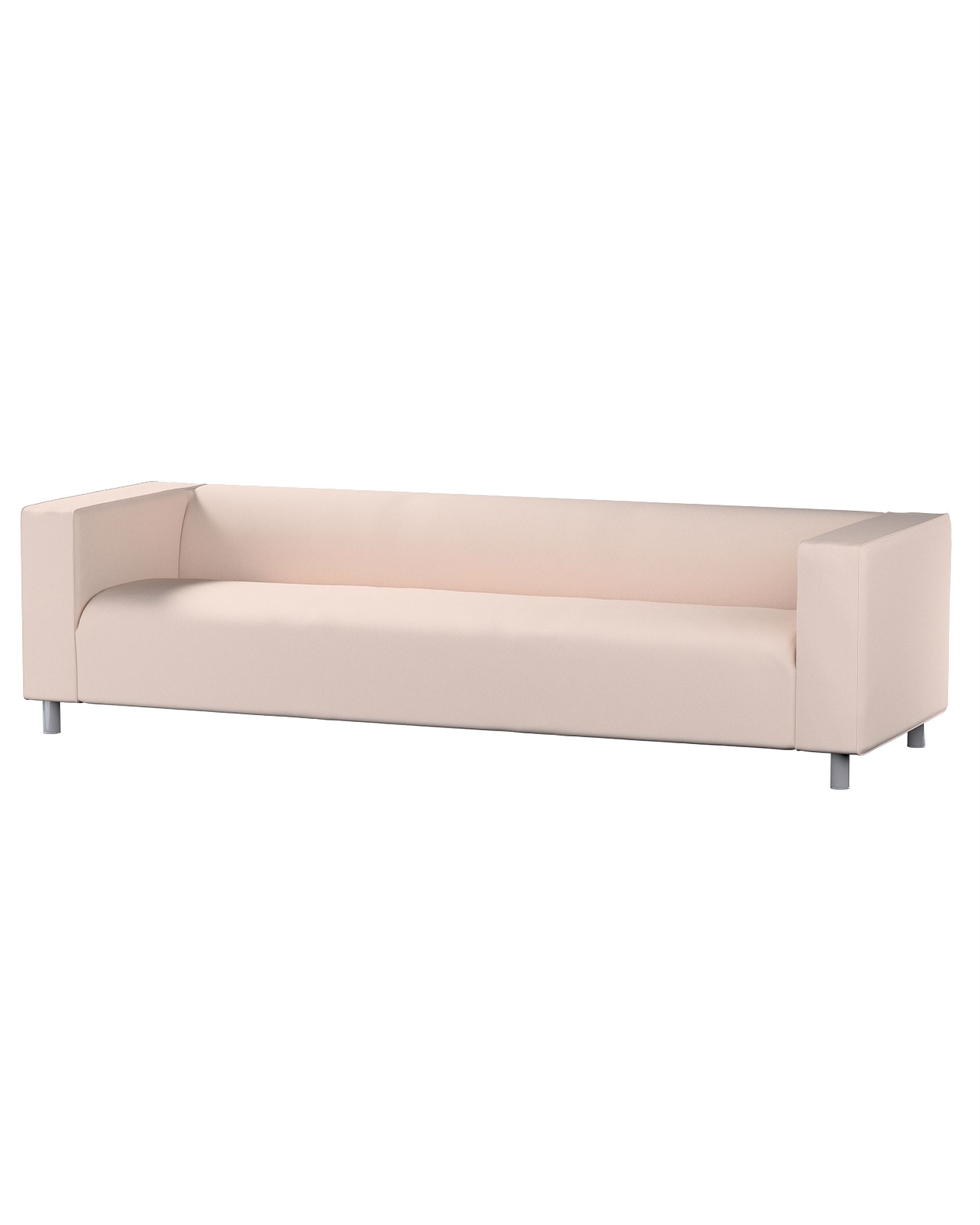IKEA zitbankhoes/ overtrek voor Klippan 4-zitsbank kleur product roze stof met structuur