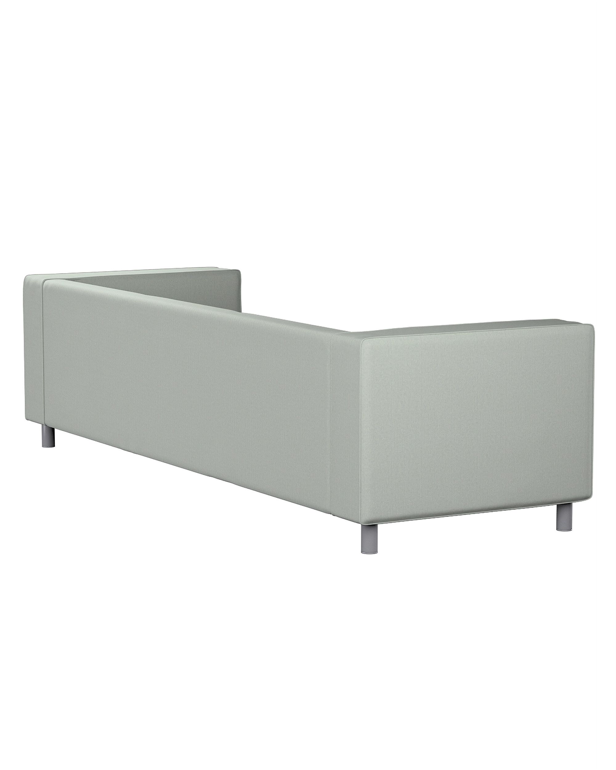 IKEA zitbankhoes/ overtrek voor Klippan 4-zitsbank kleur product blauw stof met structuur (hover)