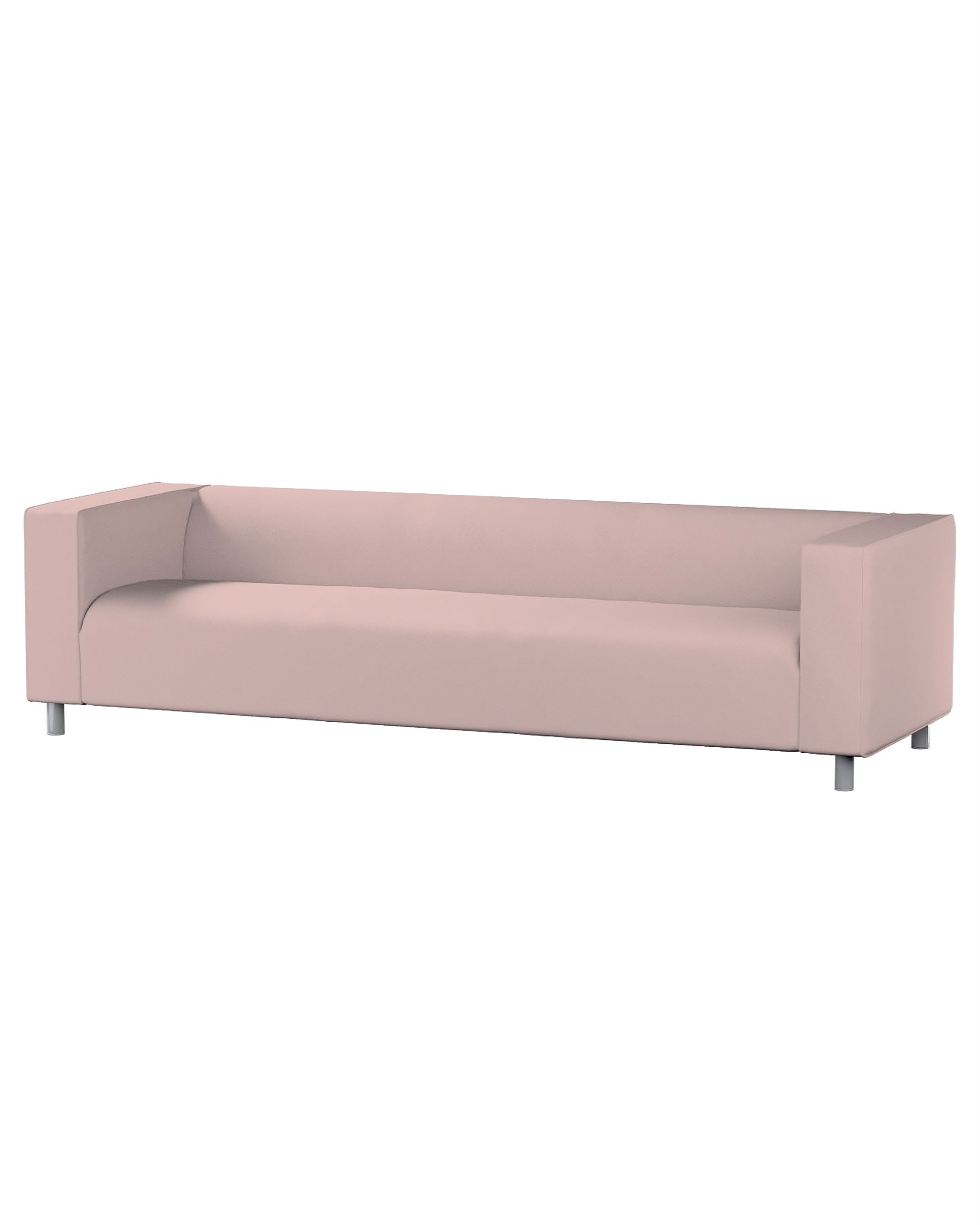 IKEA zitbankhoes/ overtrek voor Klippan 4-zitsbank kleur product roze stof met structuur