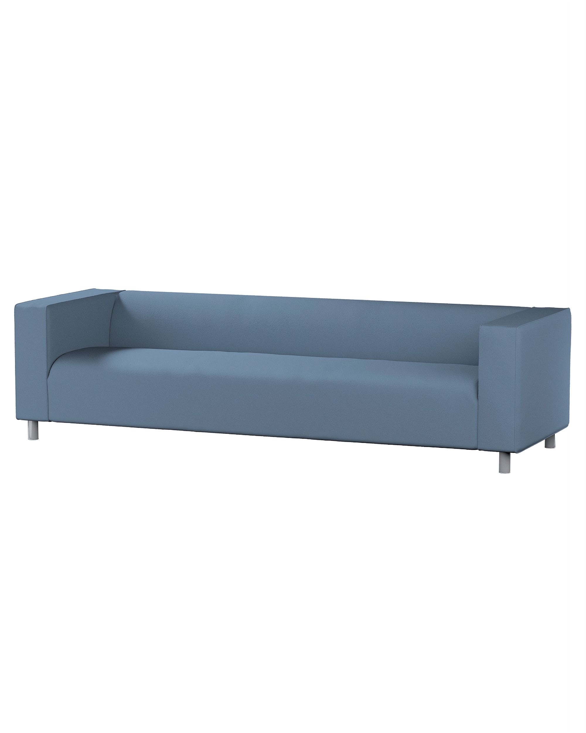 IKEA zitbankhoes/ overtrek voor Klippan 4-zitsbank kleur product blauw stof met structuur