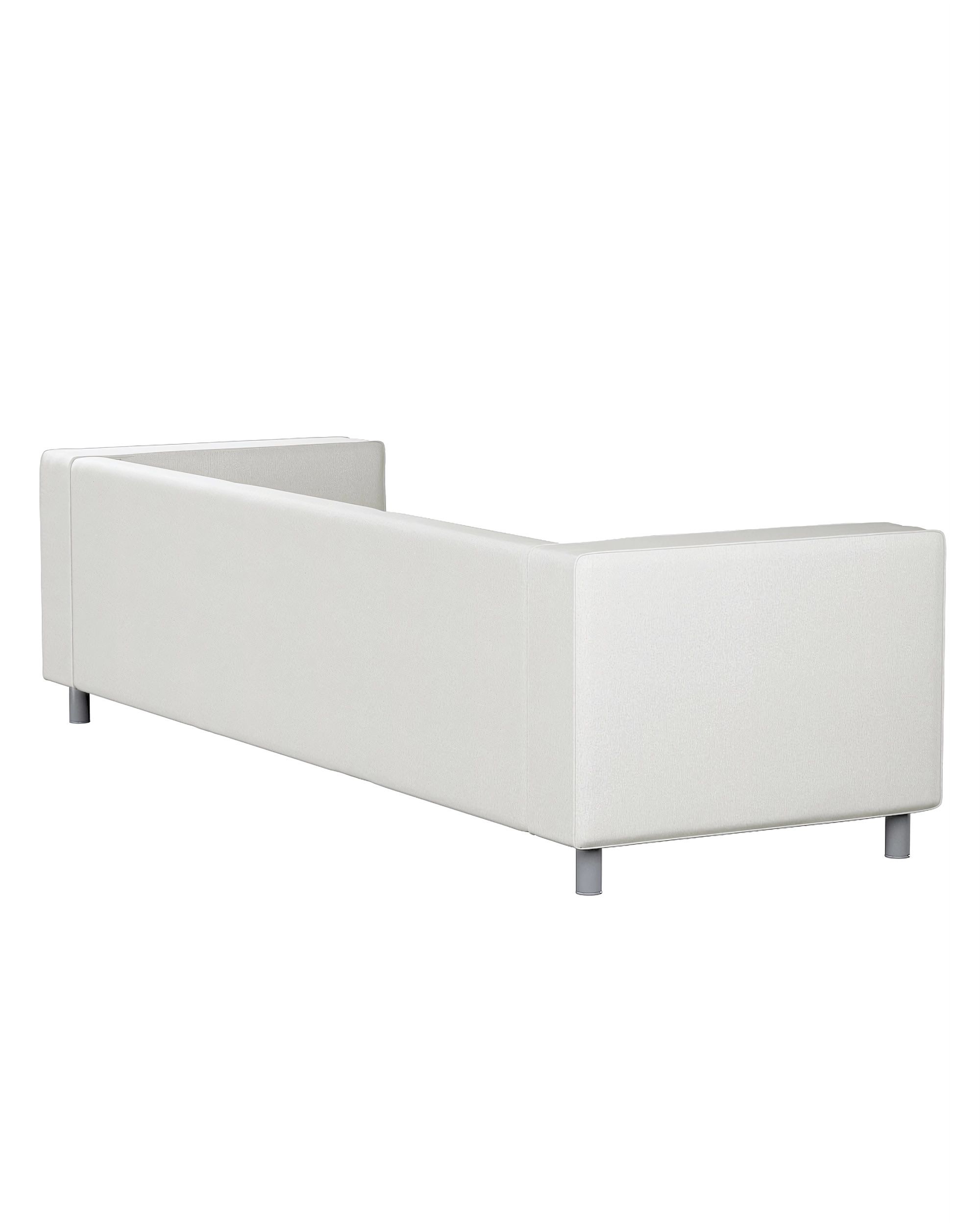 IKEA zitbankhoes/ overtrek voor Klippan 4-zitsbank kleur product crème stof met structuur (hover)