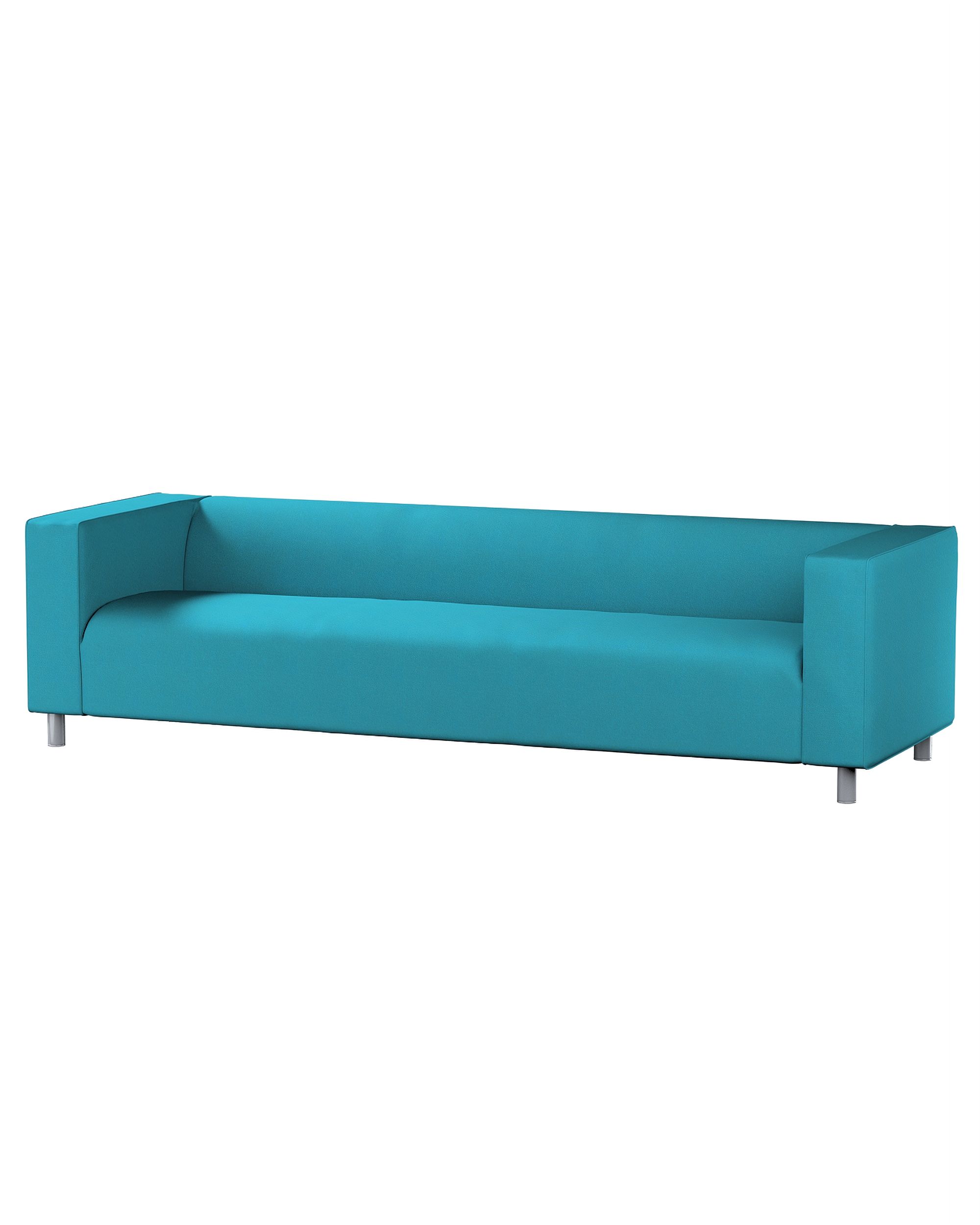 IKEA zitbankhoes/ overtrek voor Klippan 4-zitsbank kleur product blauw stof met structuur