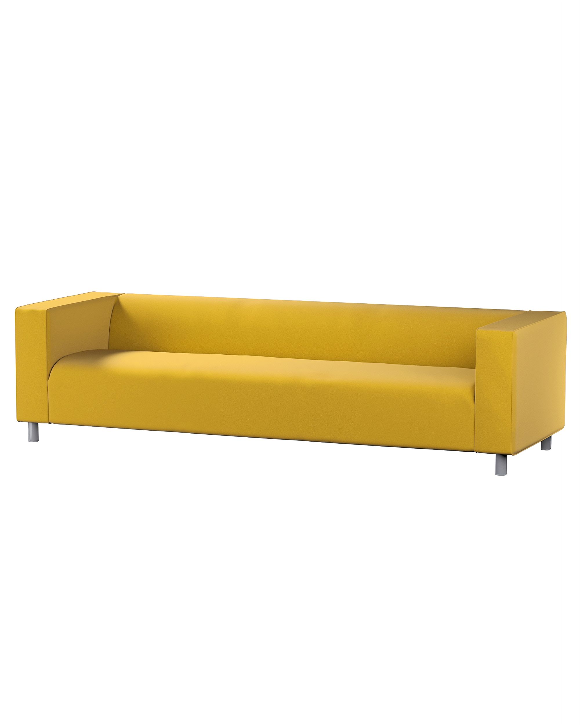 IKEA zitbankhoes/ overtrek voor Klippan 4-zitsbank kleur product geel stof fluweel