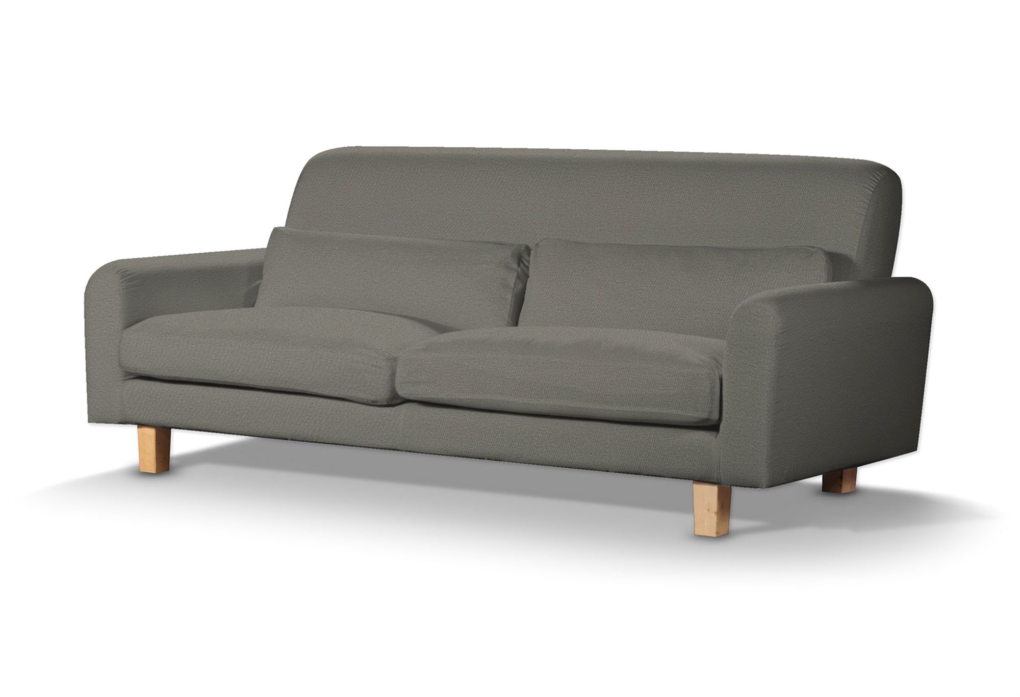 IKEA zitbankhoes Nikkala (kort) kleur product grijs stof met structuur