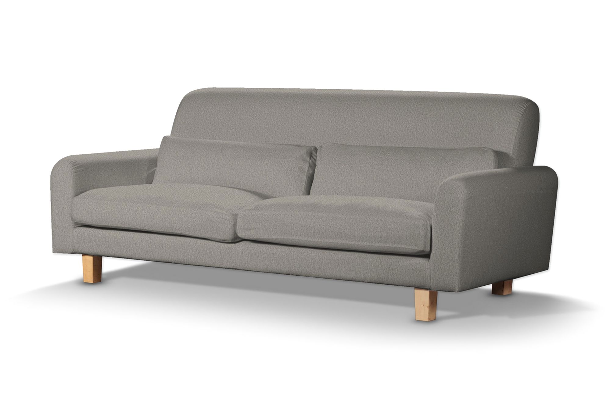 IKEA zitbankhoes Nikkala (kort) kleur product grijs stof met structuur