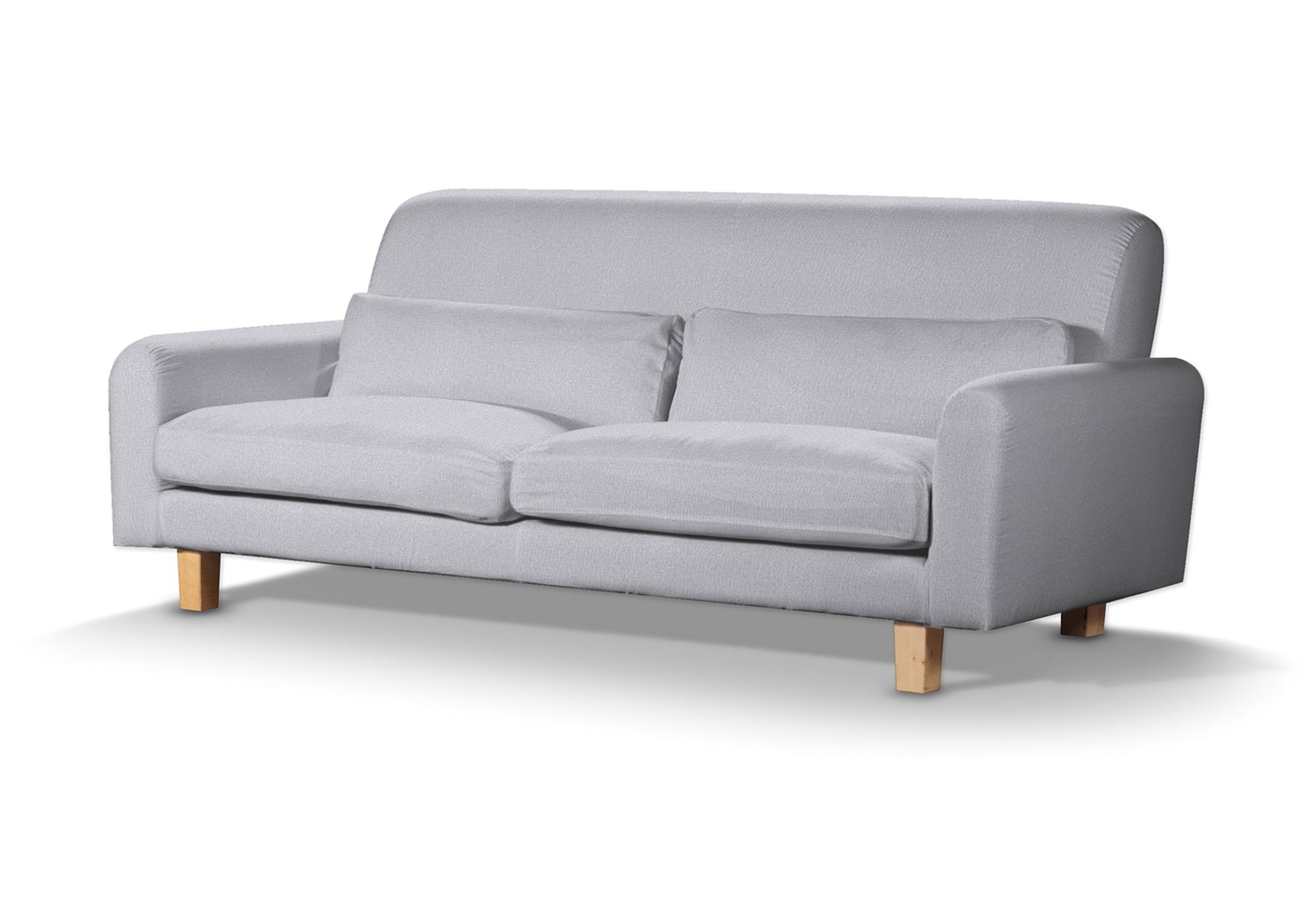 IKEA zitbankhoes Nikkala (kort) kleur product grijs stof met structuur