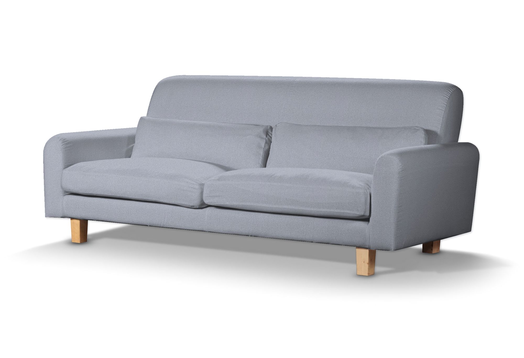 IKEA zitbankhoes Nikkala (kort) kleur product blauw stof met structuur