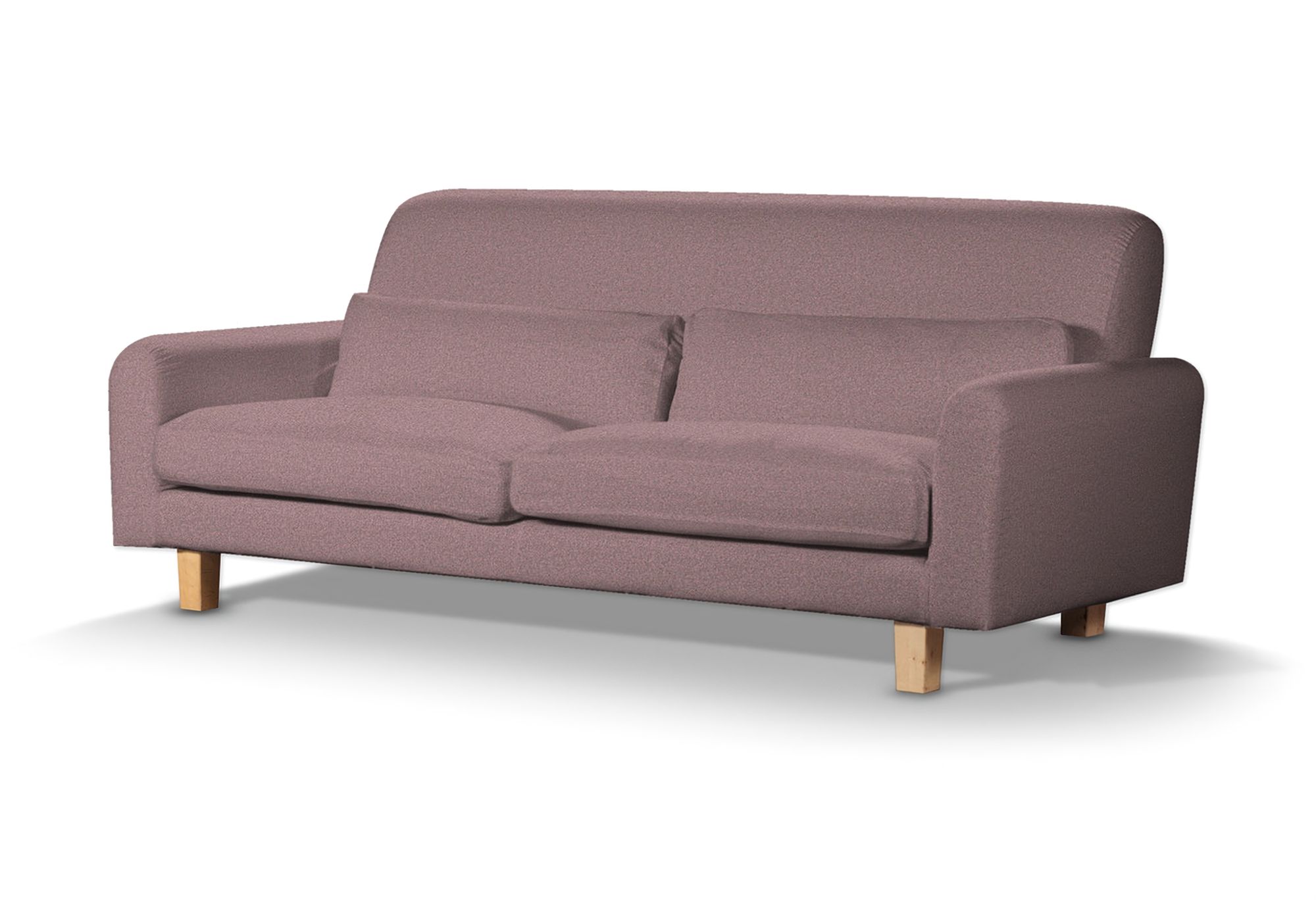 IKEA zitbankhoes Nikkala (kort) kleur product roze stof met structuur