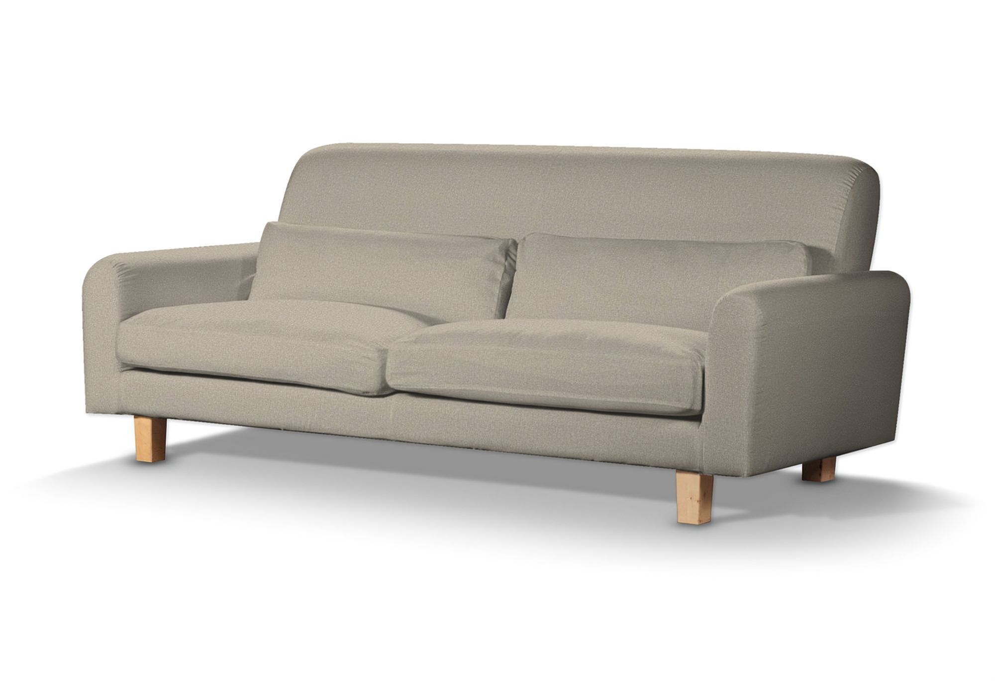IKEA zitbankhoes Nikkala (kort) kleur product beige stof met structuur