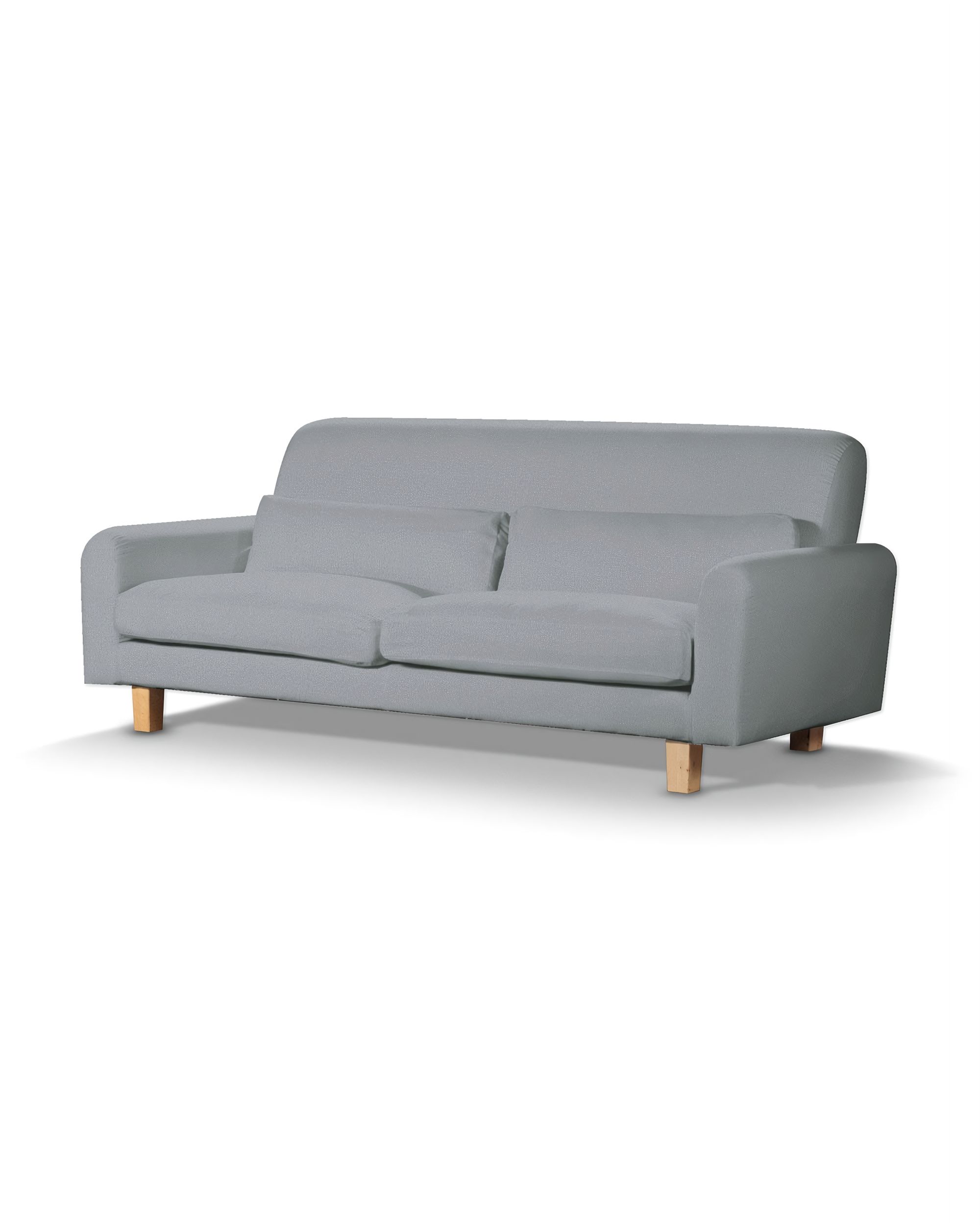 IKEA zitbankhoes Nikkala (kort) kleur product grijs stof met structuur