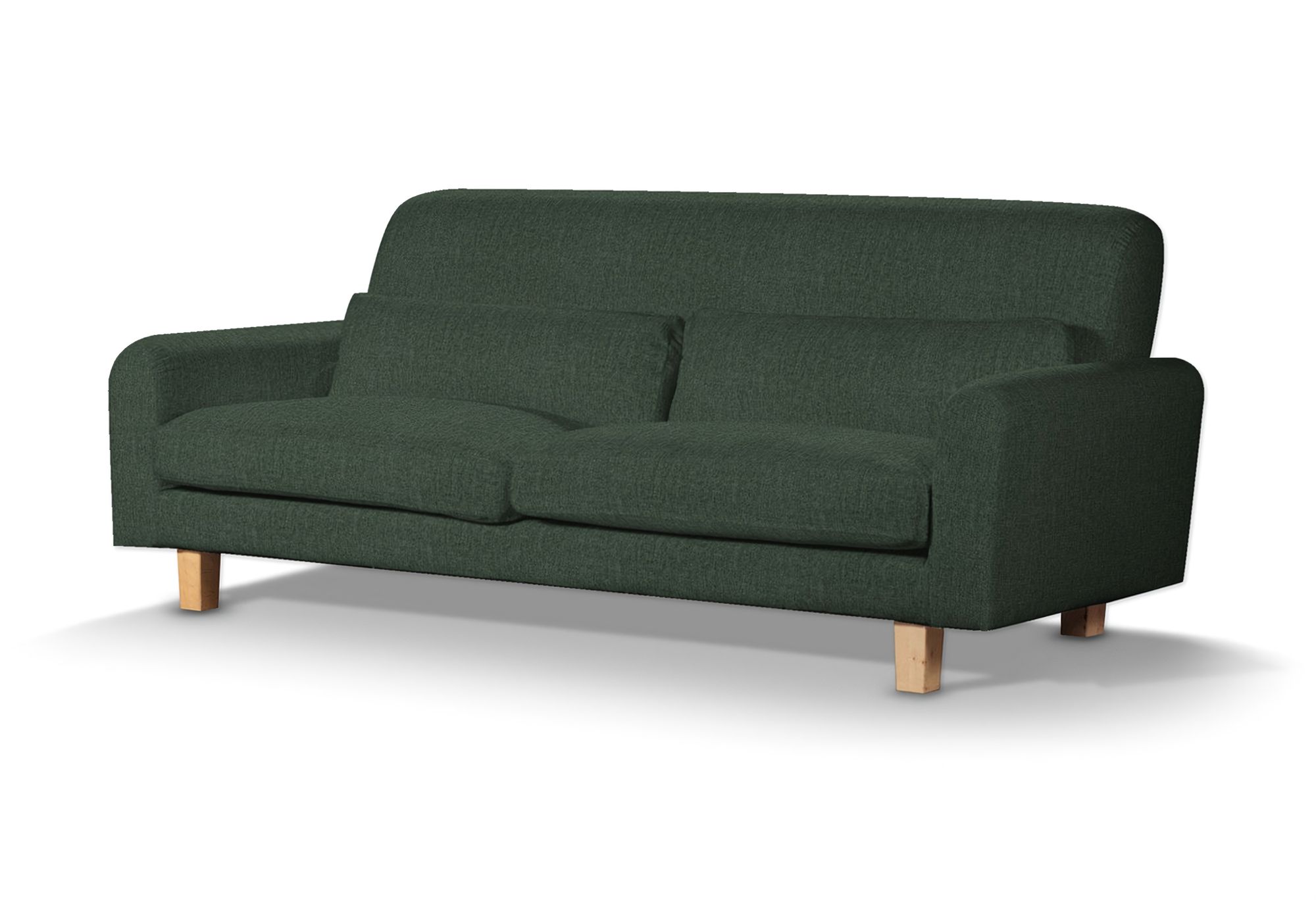 IKEA zitbankhoes Nikkala (kort) kleur product groen stof met structuur