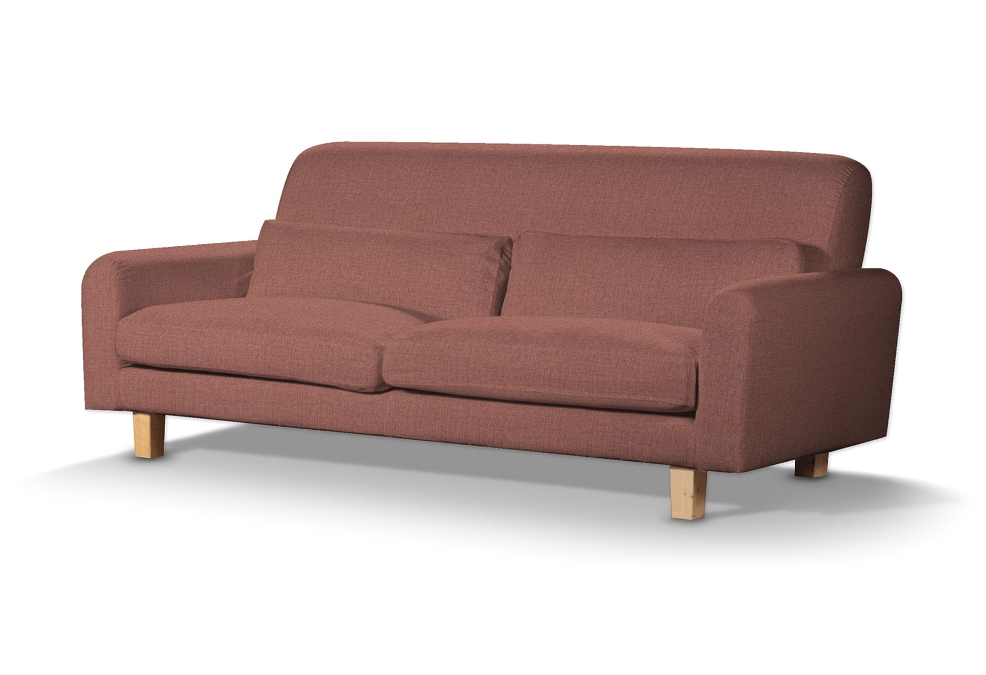 IKEA zitbankhoes Nikkala (kort) kleur product bruin stof met structuur