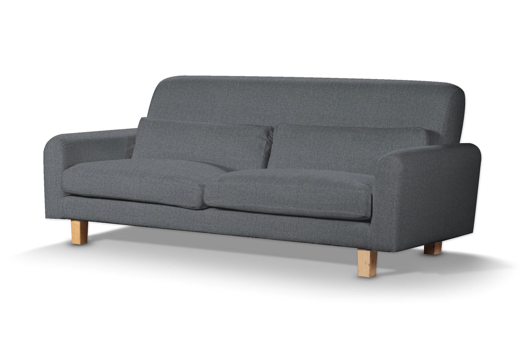 IKEA zitbankhoes Nikkala (kort) kleur product grijs stof met structuur