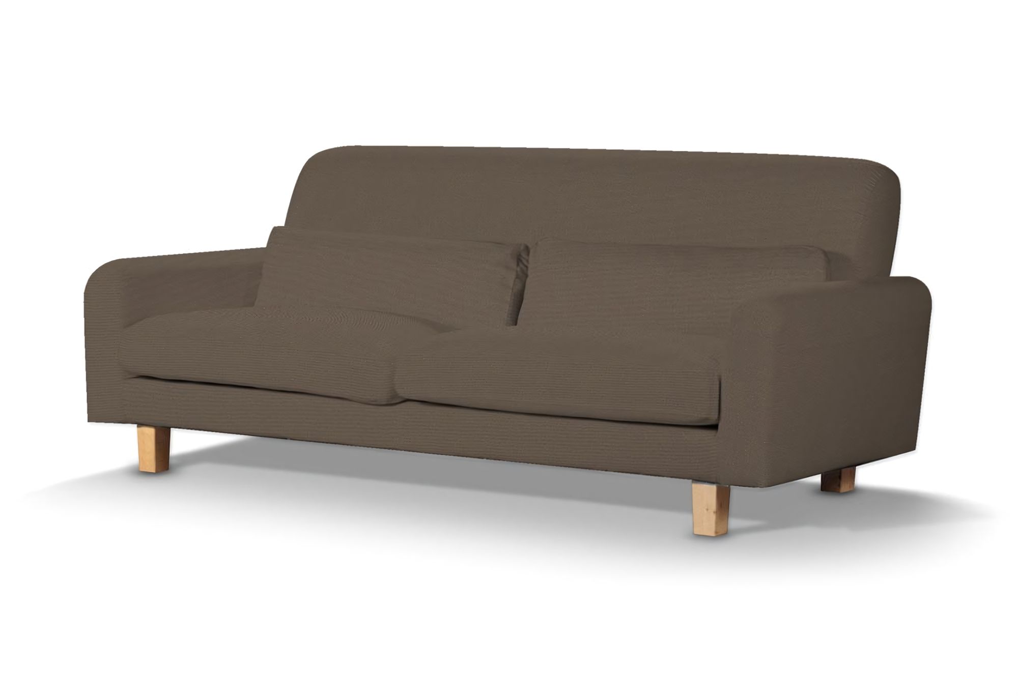 IKEA zitbankhoes Nikkala (kort) kleur product bruin stof met structuur