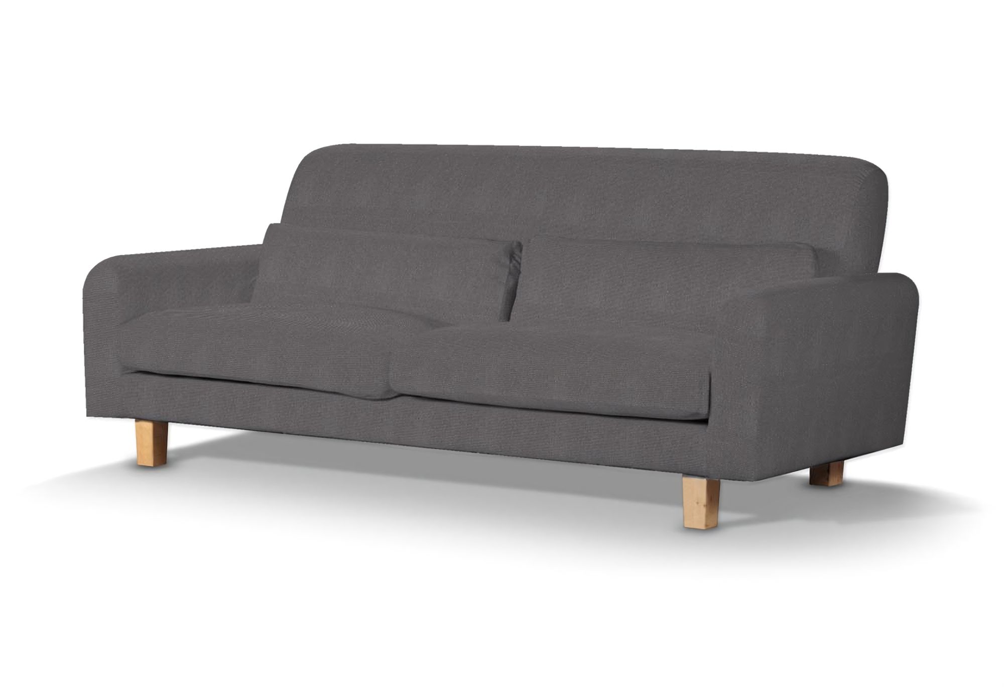 IKEA zitbankhoes Nikkala (kort) kleur product grijs stof met structuur
