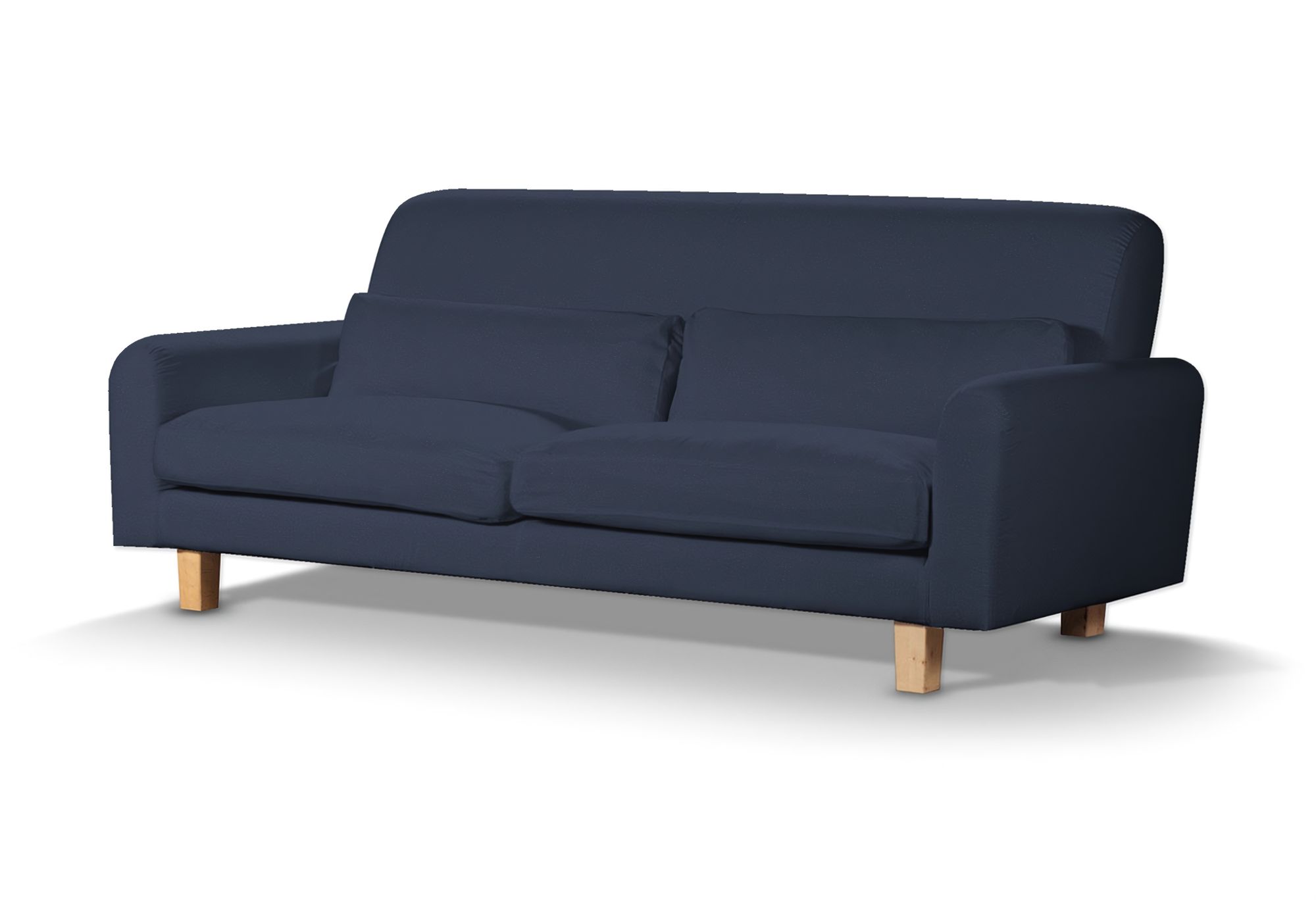 IKEA zitbankhoes Nikkala (kort) kleur product donkerblauw stof fluweel