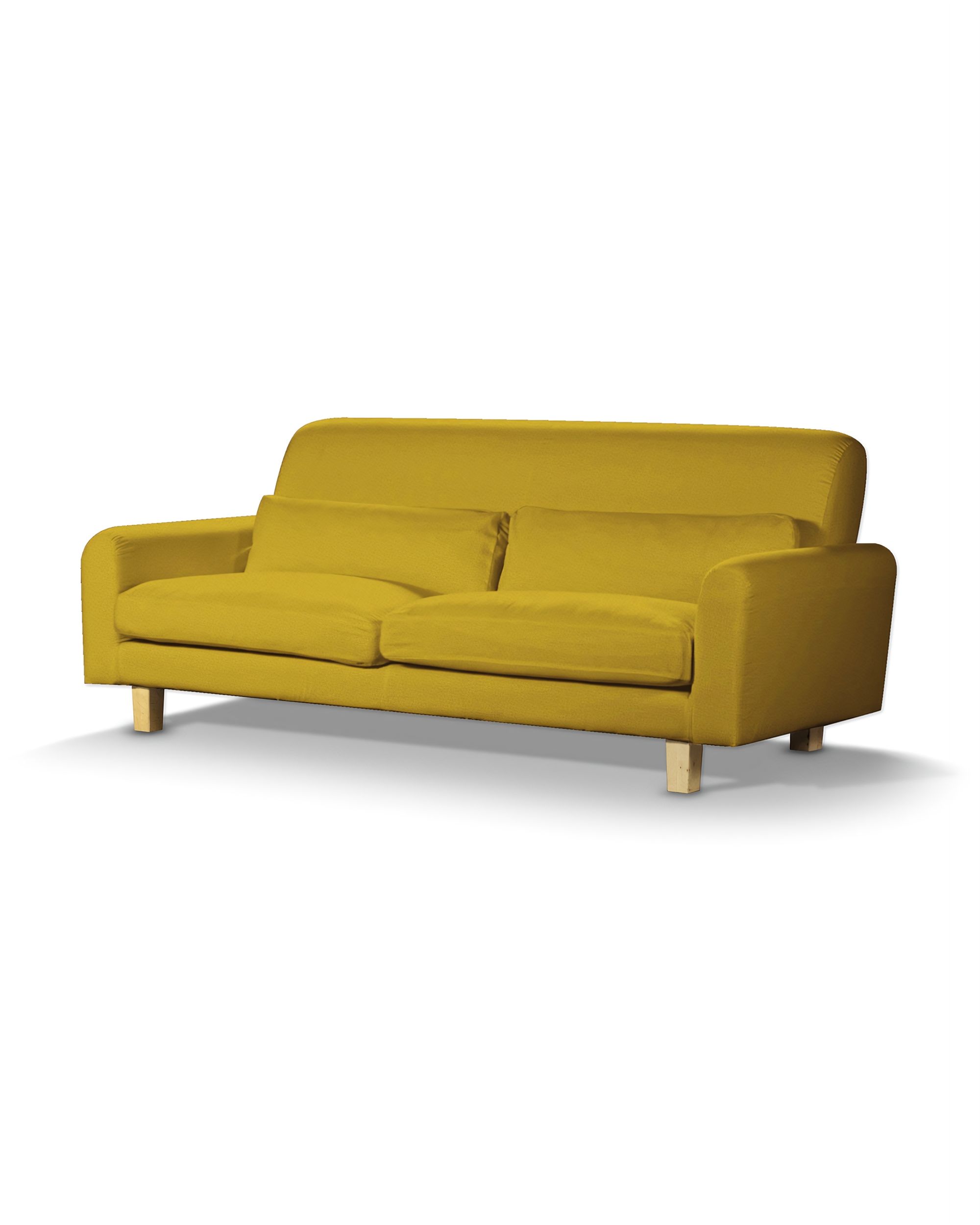 IKEA zitbankhoes Nikkala (kort) kleur product geel stof fluweel