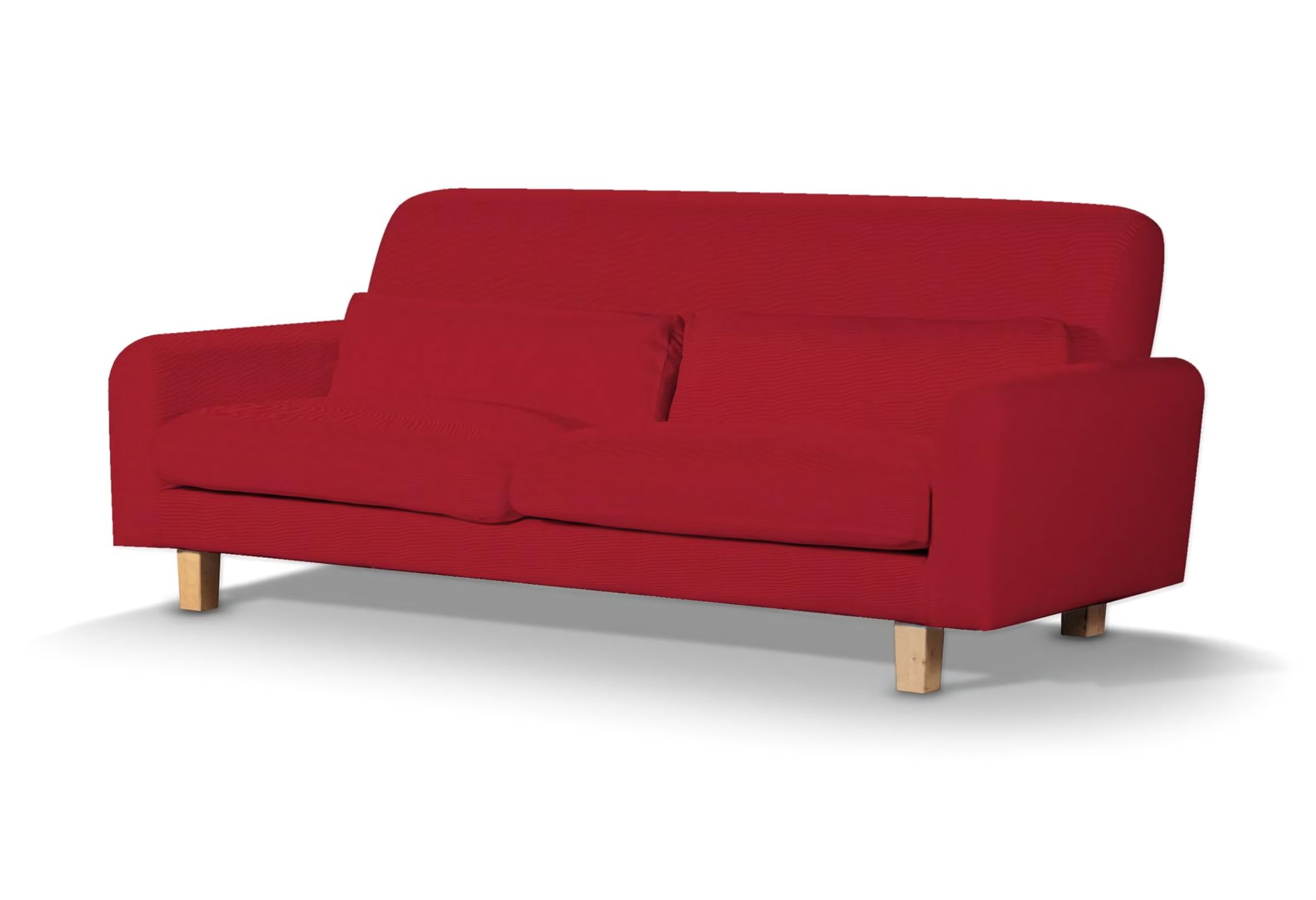 IKEA zitbankhoes Nikkala (kort) kleur product rood stof met structuur