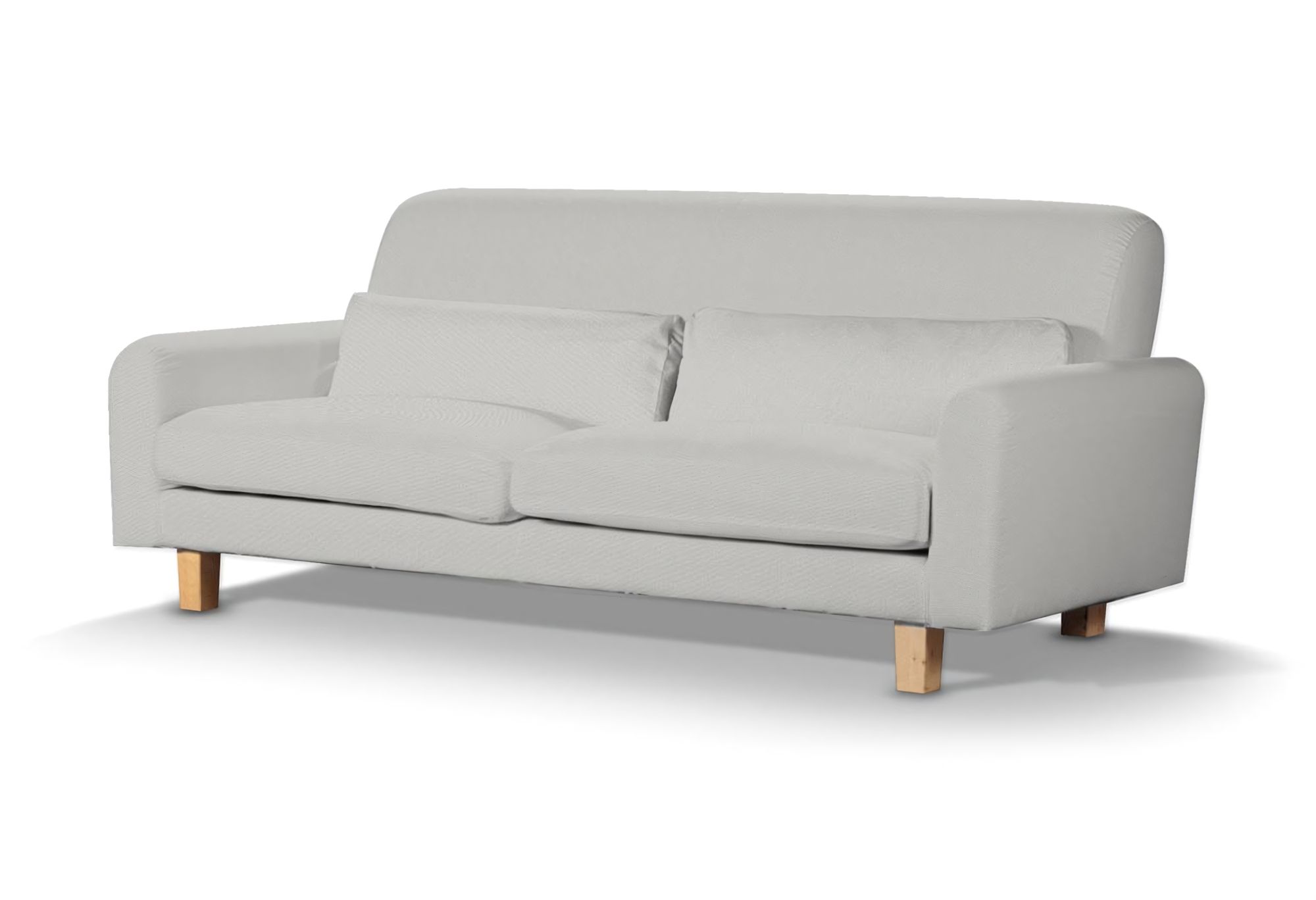 IKEA zitbankhoes Nikkala (kort) kleur product grijs stof met structuur