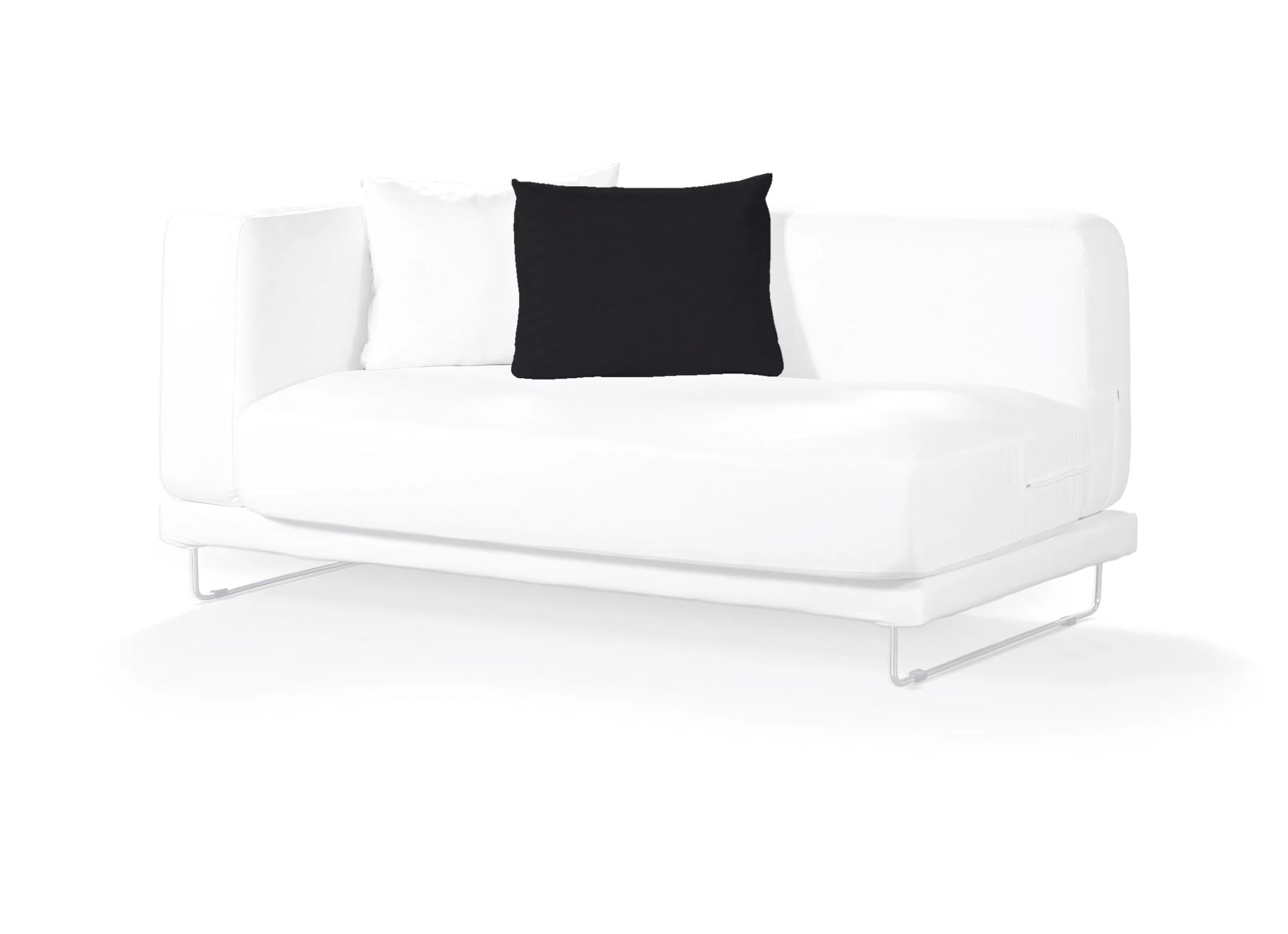 IKEA kussenhoes Tylösand, 1 st. kleur product zwart stof met structuur (hover)