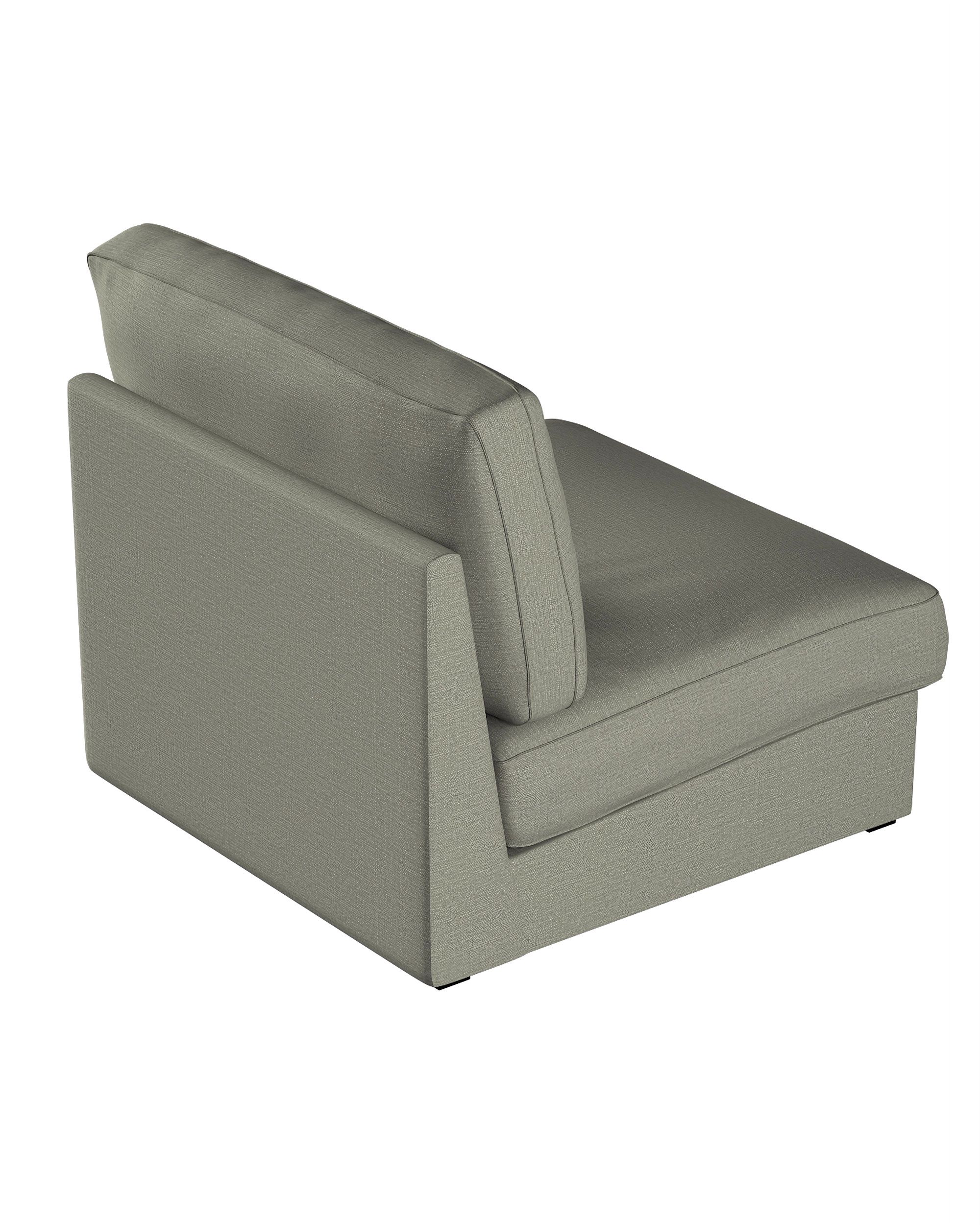 IKEA hoes voor Kivik 1-zit niet-uitklapbaar kleur product grijs stof met structuur (hover)
