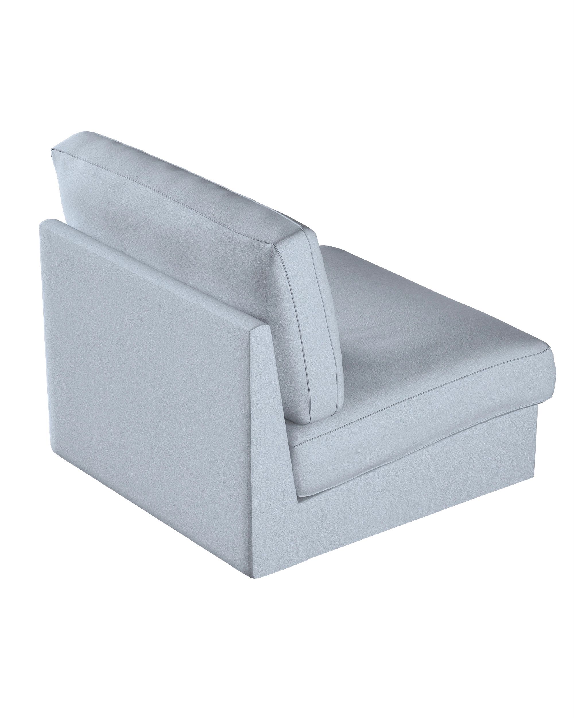 IKEA hoes voor Kivik 1-zit niet-uitklapbaar kleur product blauw stof met structuur (hover)