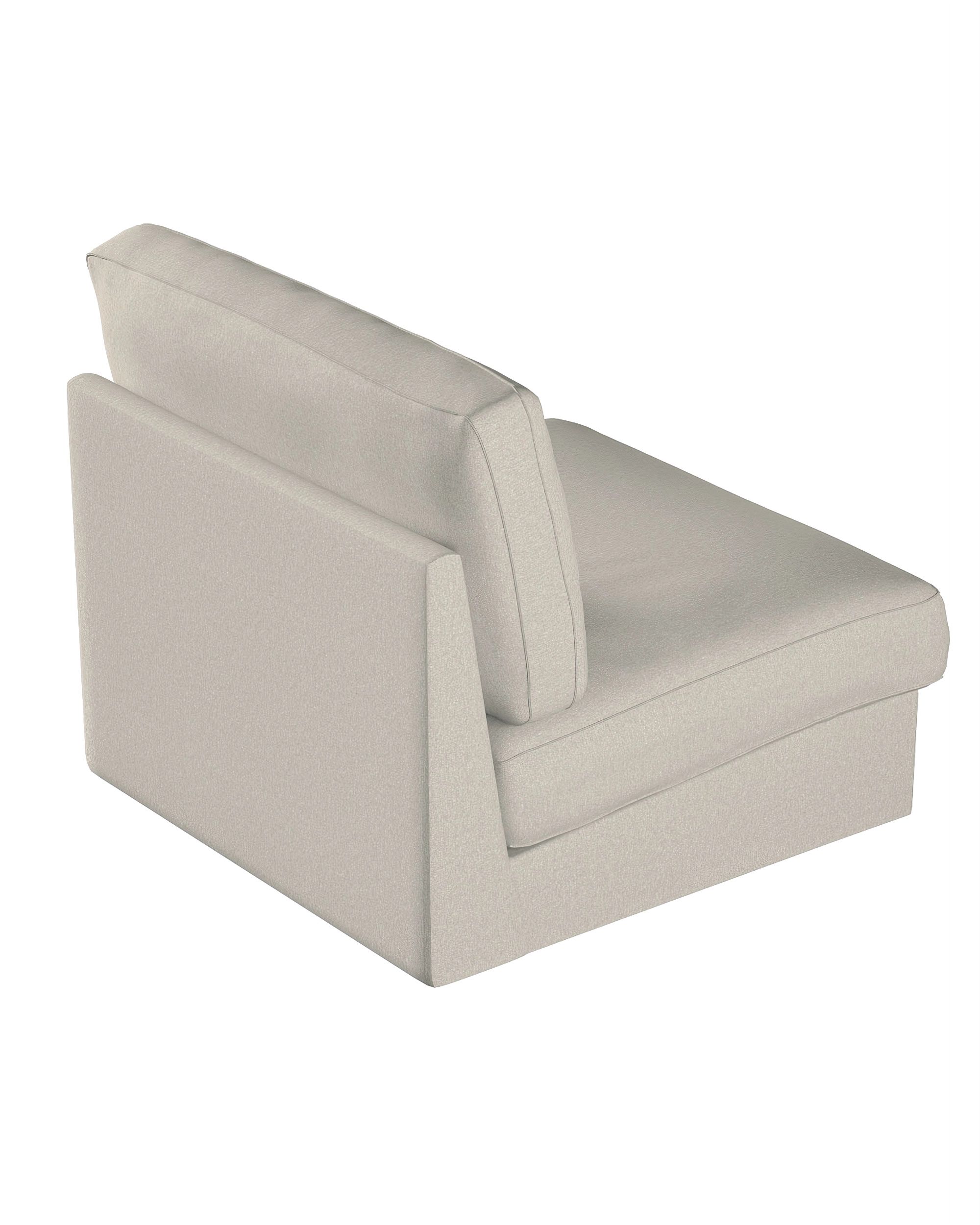 IKEA hoes voor Kivik 1-zit niet-uitklapbaar kleur product beige stof met structuur (hover)