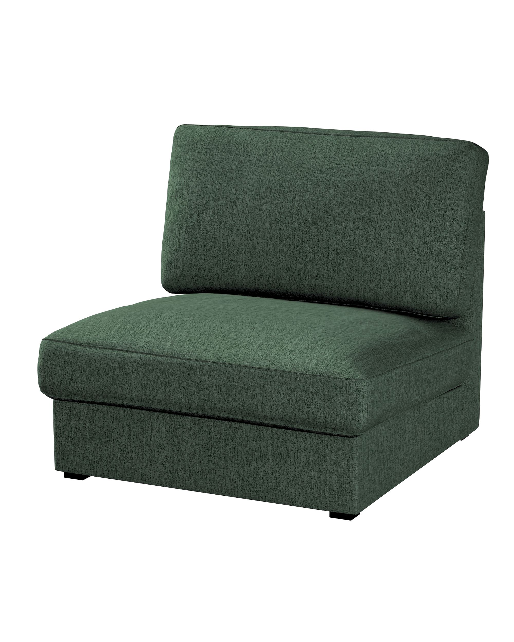 IKEA hoes voor Kivik 1-zit niet-uitklapbaar kleur product groen stof met structuur