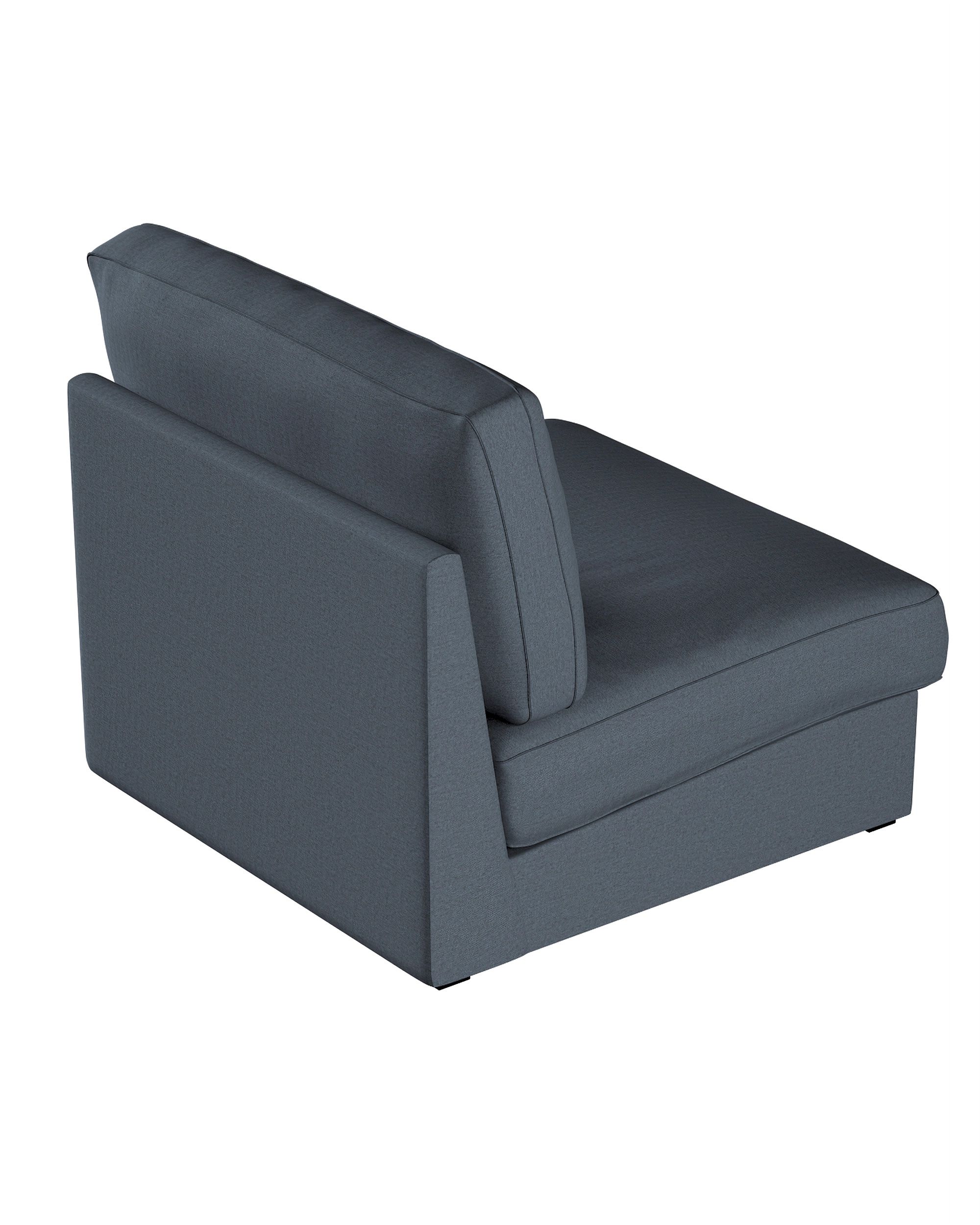 IKEA hoes voor Kivik 1-zit niet-uitklapbaar kleur product blauw stof met structuur (hover)