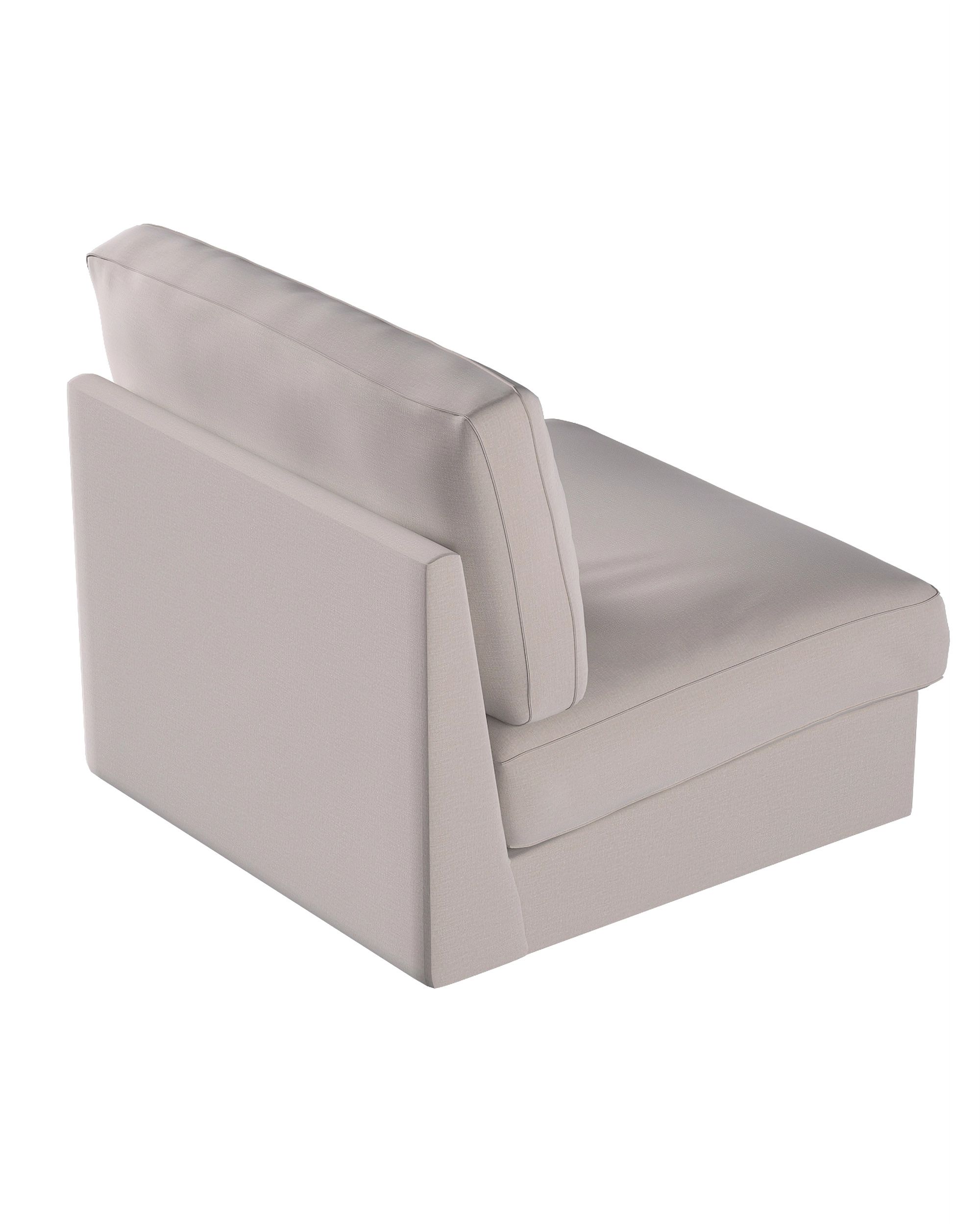 IKEA hoes voor Kivik 1-zit niet-uitklapbaar kleur product beige stof fluweel (hover)