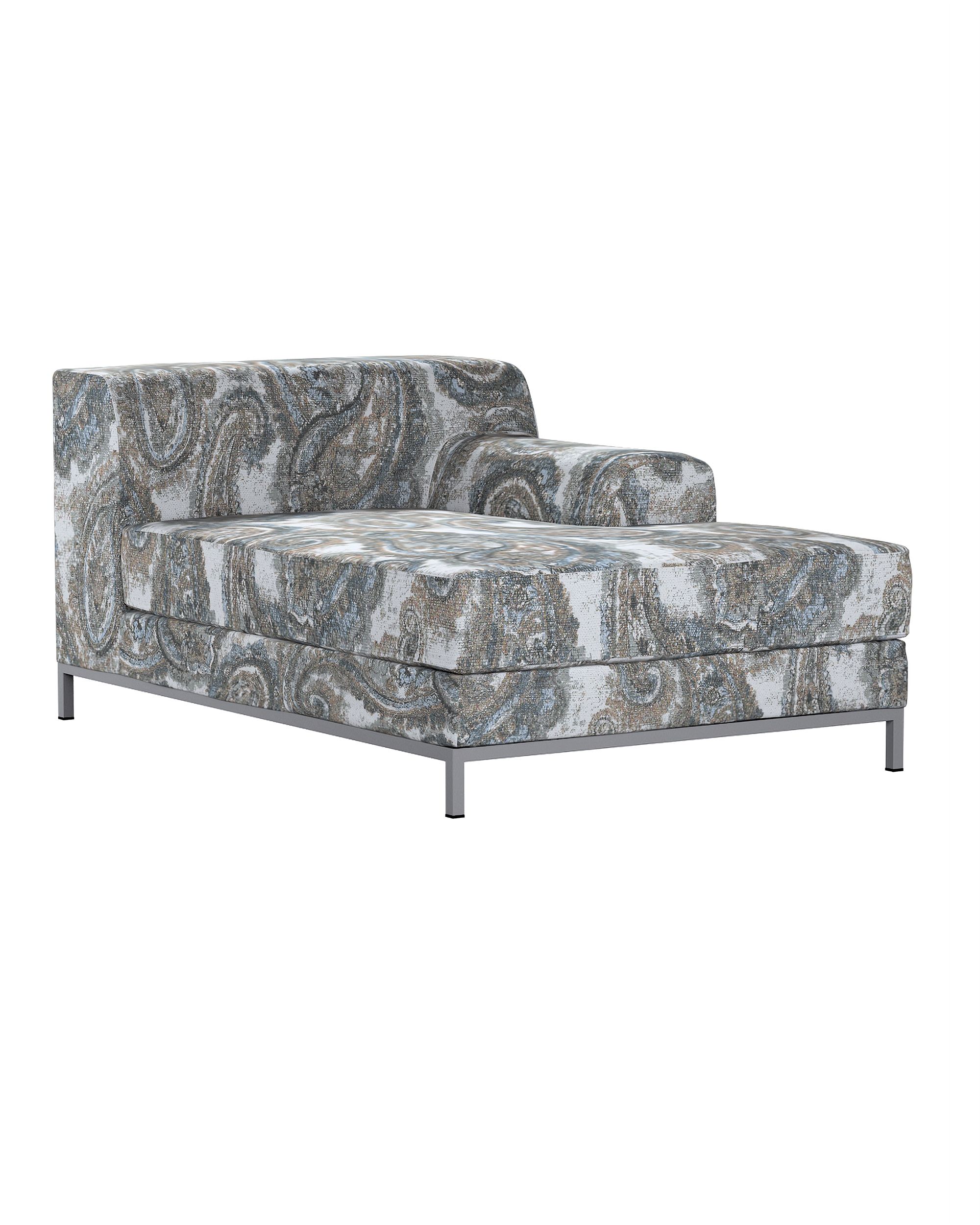 IKEA zitbankhoes/ overtrek voor Kramfors chaise longue rechts kleur product meerkleurig stof met structuur, met patroon