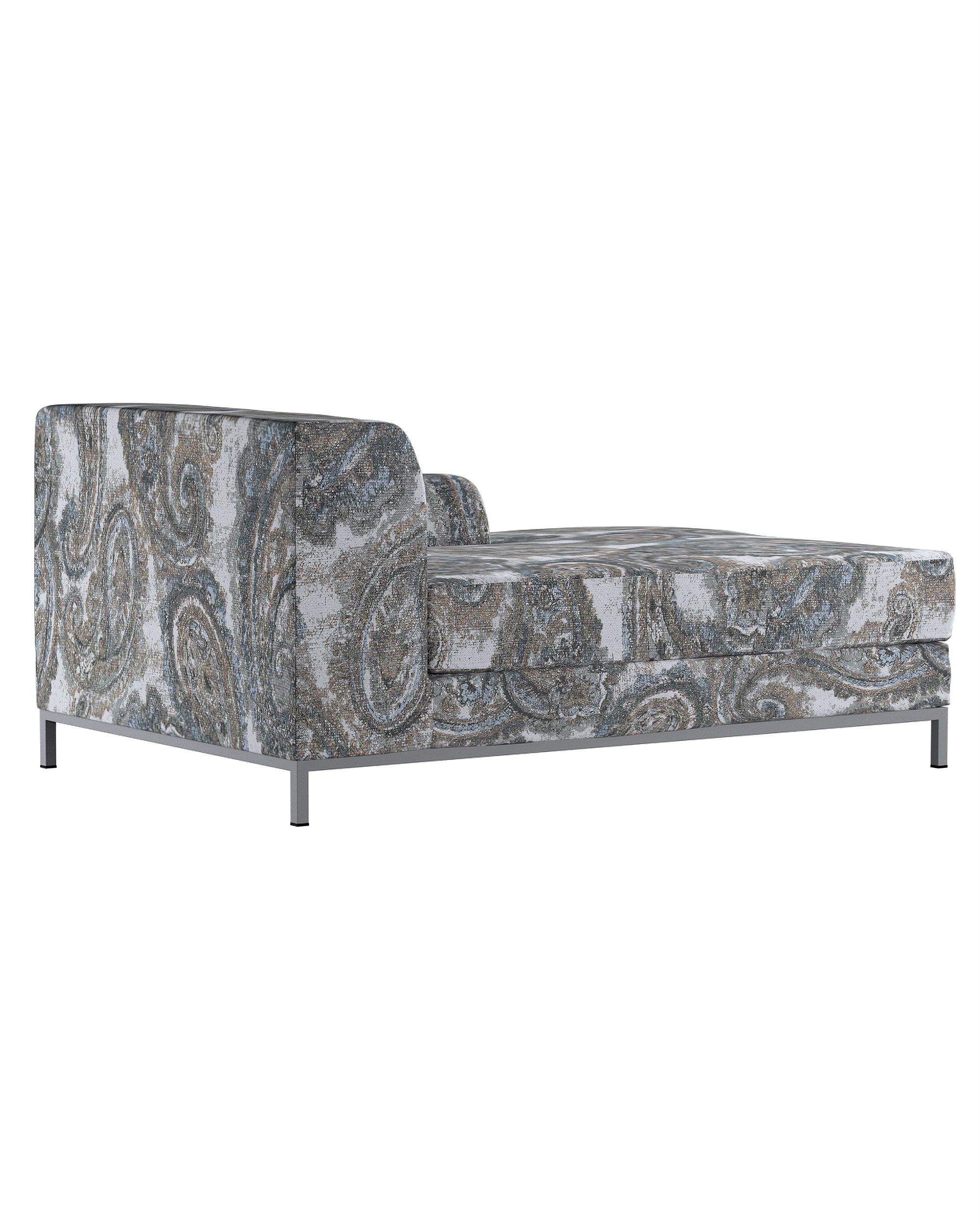 IKEA zitbankhoes/ overtrek voor Kramfors chaise longue rechts kleur product meerkleurig stof met structuur, met patroon (hover)