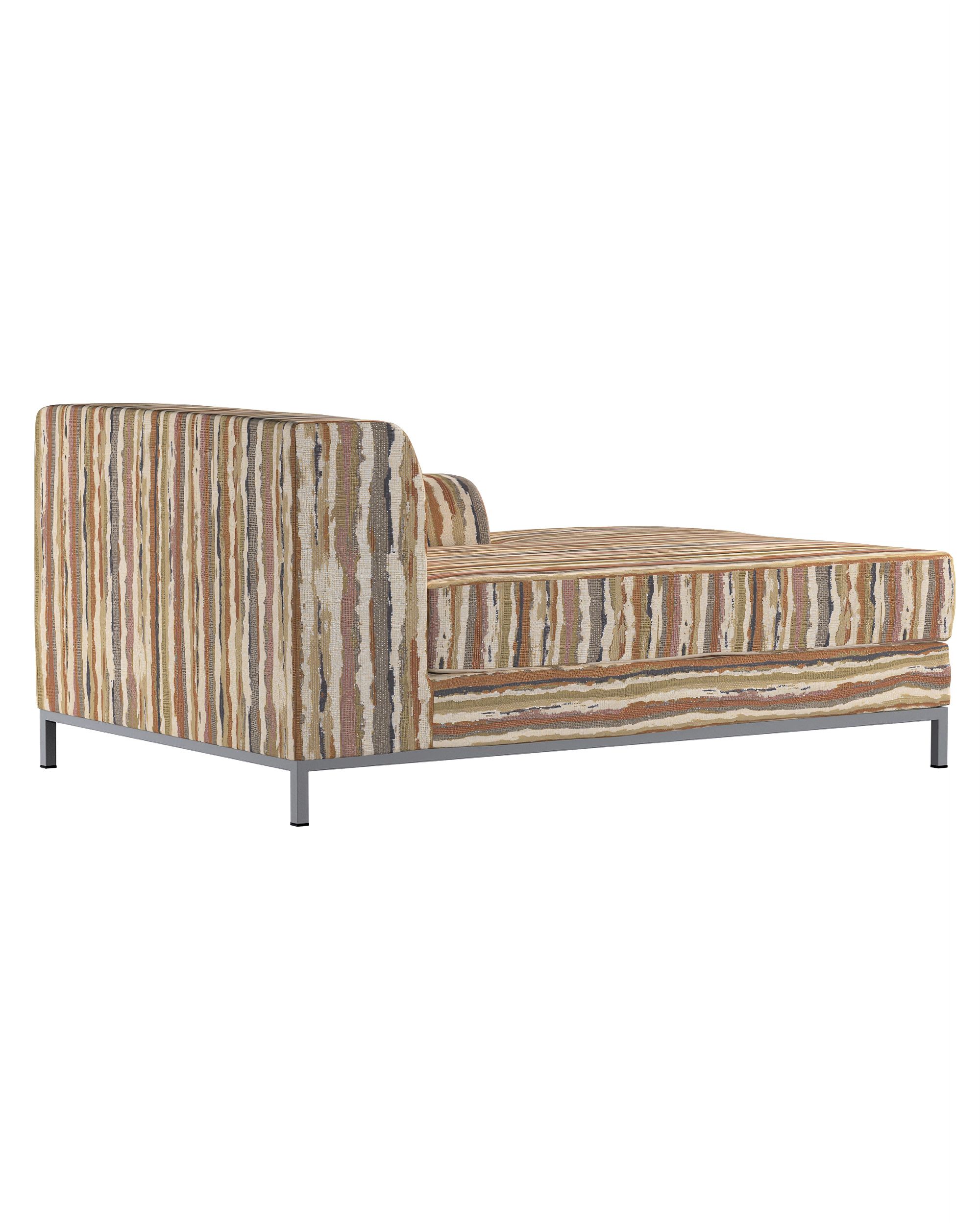 IKEA zitbankhoes/ overtrek voor Kramfors chaise longue rechts kleur product beige stof met structuur, met patroon (hover)