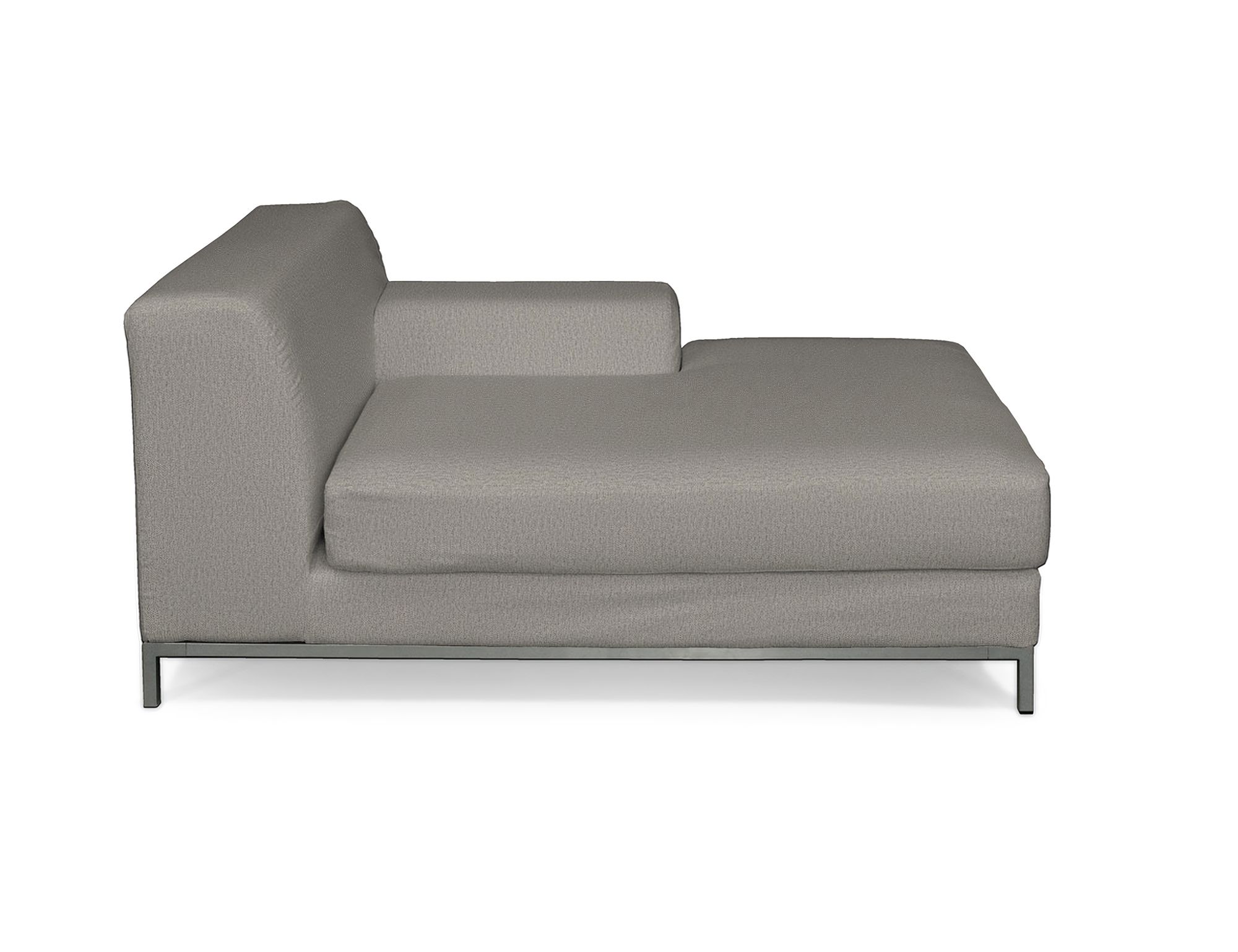 IKEA zitbankhoes/ overtrek voor Kramfors chaise longue rechts kleur product grijs stof met structuur