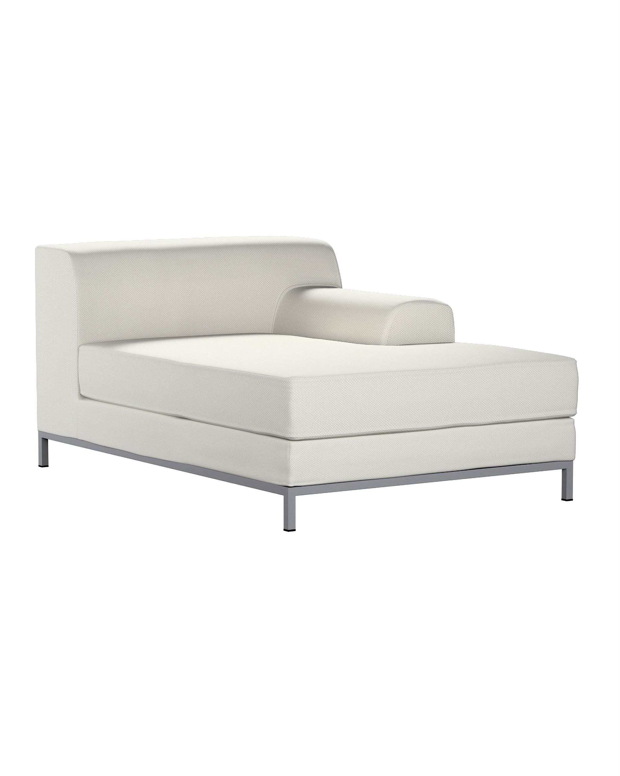 IKEA zitbankhoes/ overtrek voor Kramfors chaise longue rechts kleur product grijs stof met structuur