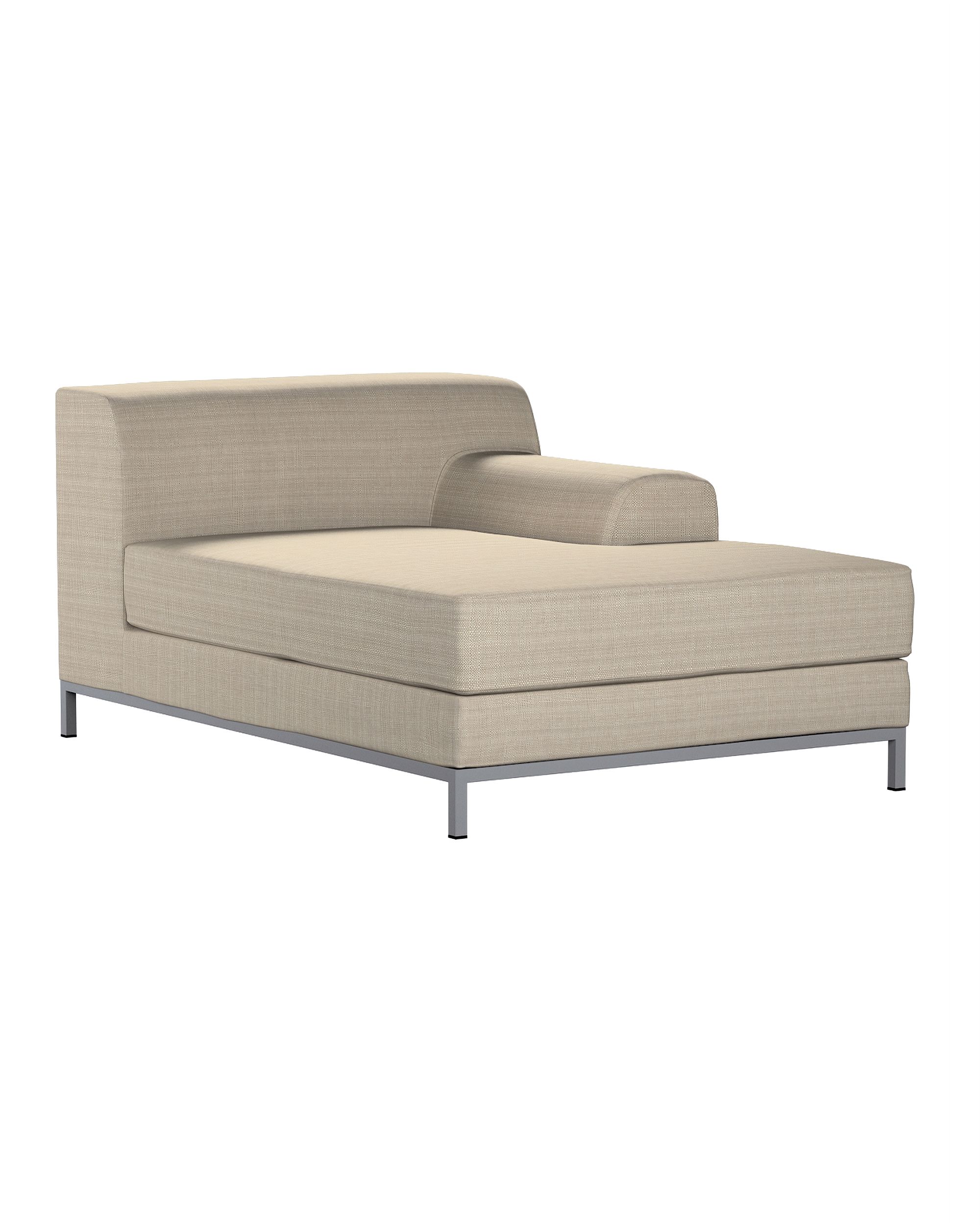IKEA zitbankhoes/ overtrek voor Kramfors chaise longue rechts kleur product beige stof met structuur