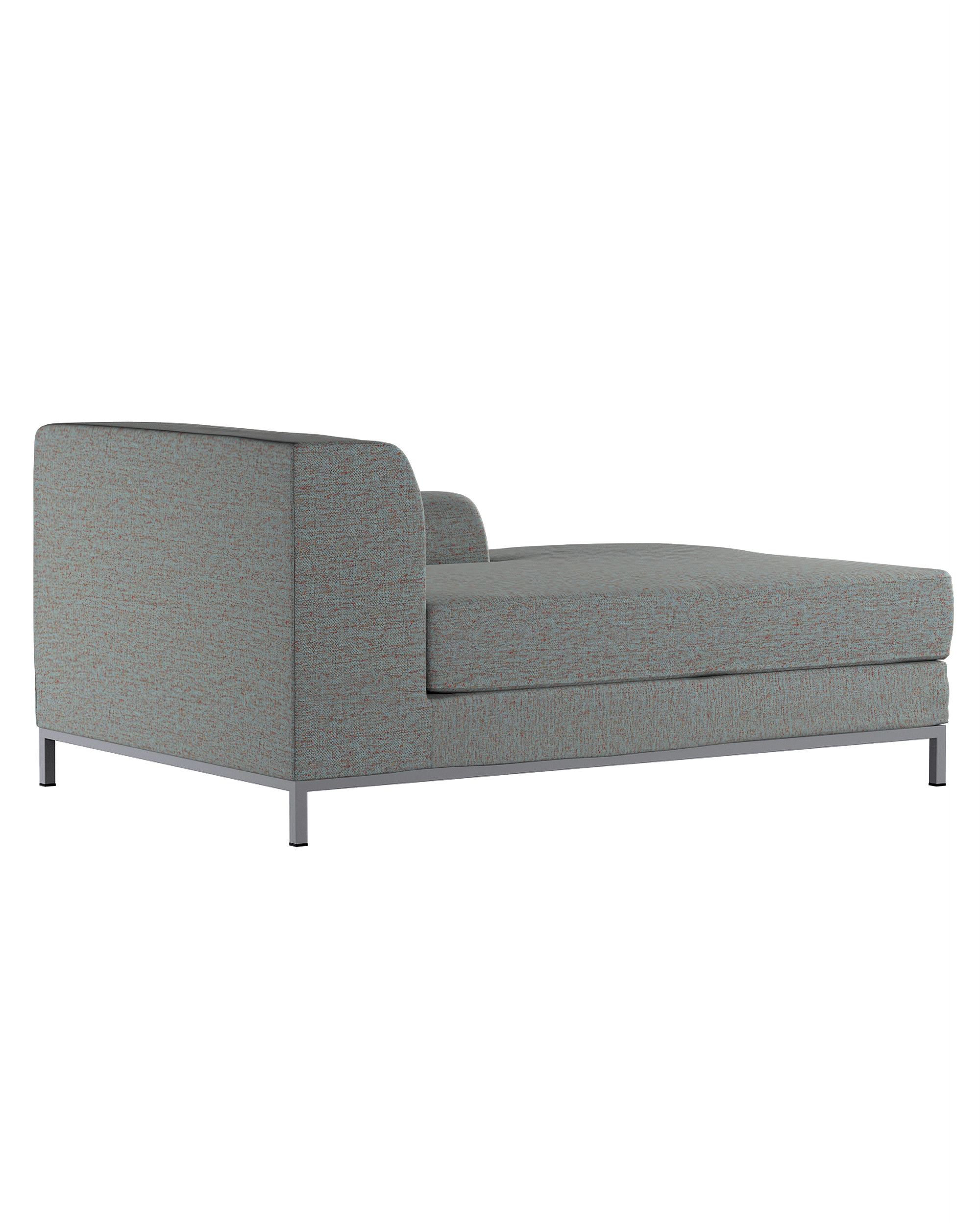 IKEA zitbankhoes/ overtrek voor Kramfors chaise longue rechts kleur product blauw stof met structuur (hover)