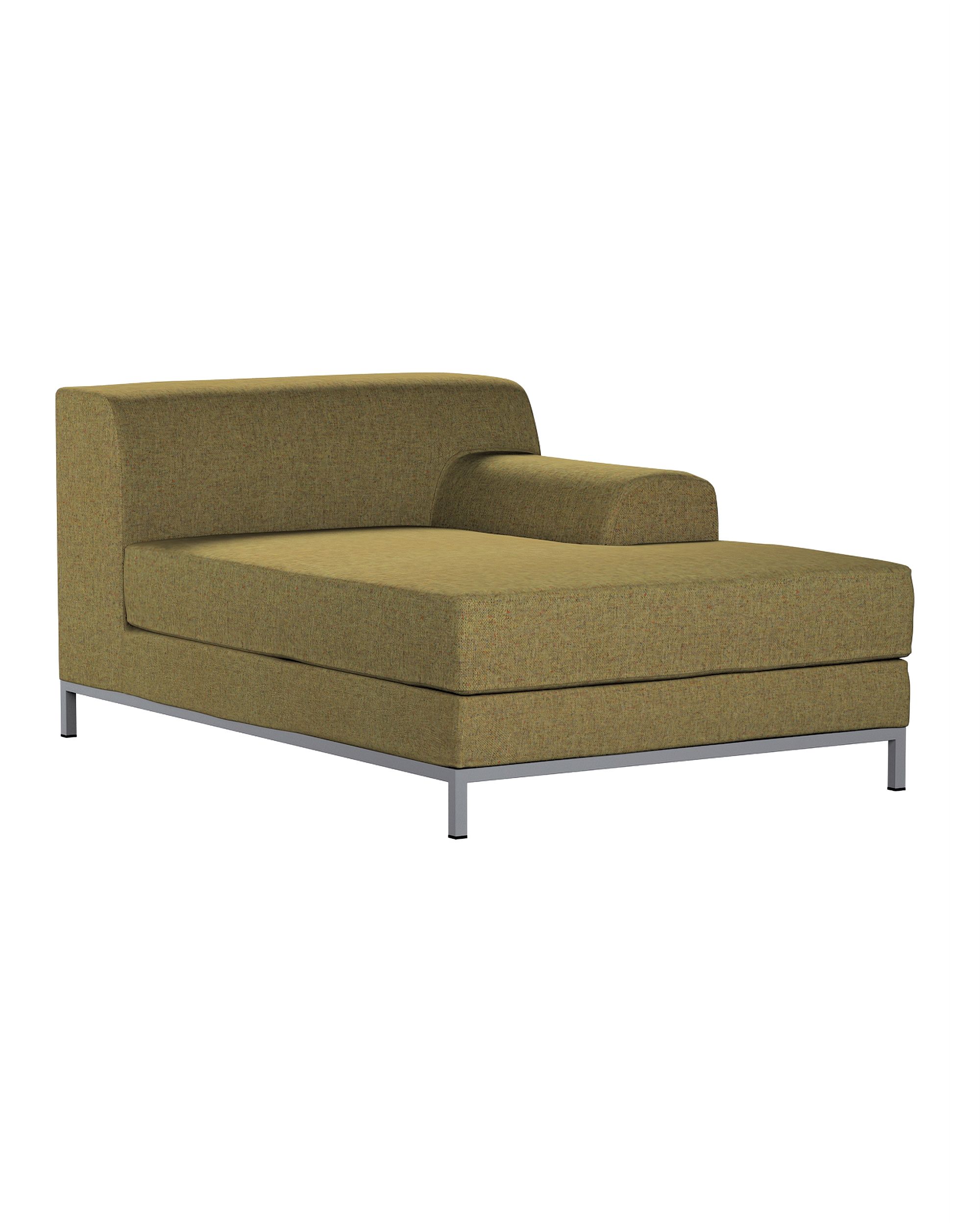 IKEA zitbankhoes/ overtrek voor Kramfors chaise longue rechts kleur product groen stof met structuur